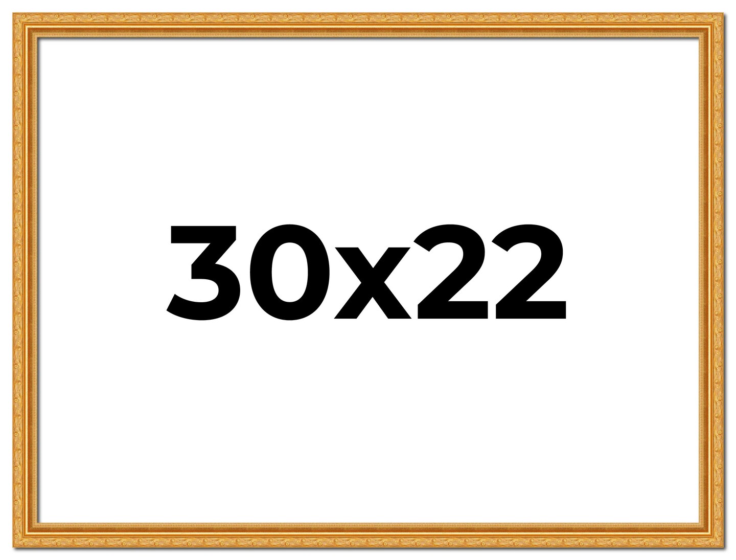 30x22 Solid Wood Antique Picture Frame with UV-Resistant Acrylic &#x26; Acid-Free Backing, Available in 4 Finishes: Bronze, Gold, Silver, and Gold with Black