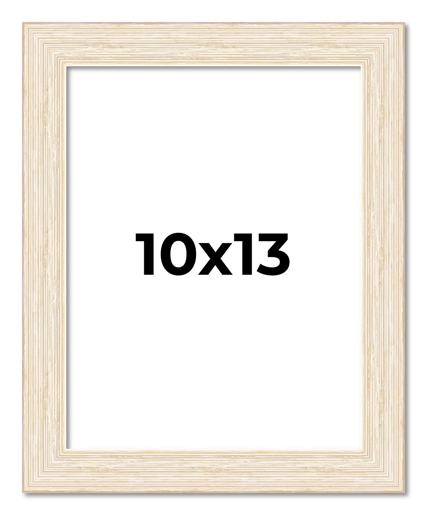 10x13 Wide Barnwood Picture Frame with UV-Resistant Acrylic & Acid Free Backing, Available in 6 Paint Finishes - Grey, Brown, White, and Black