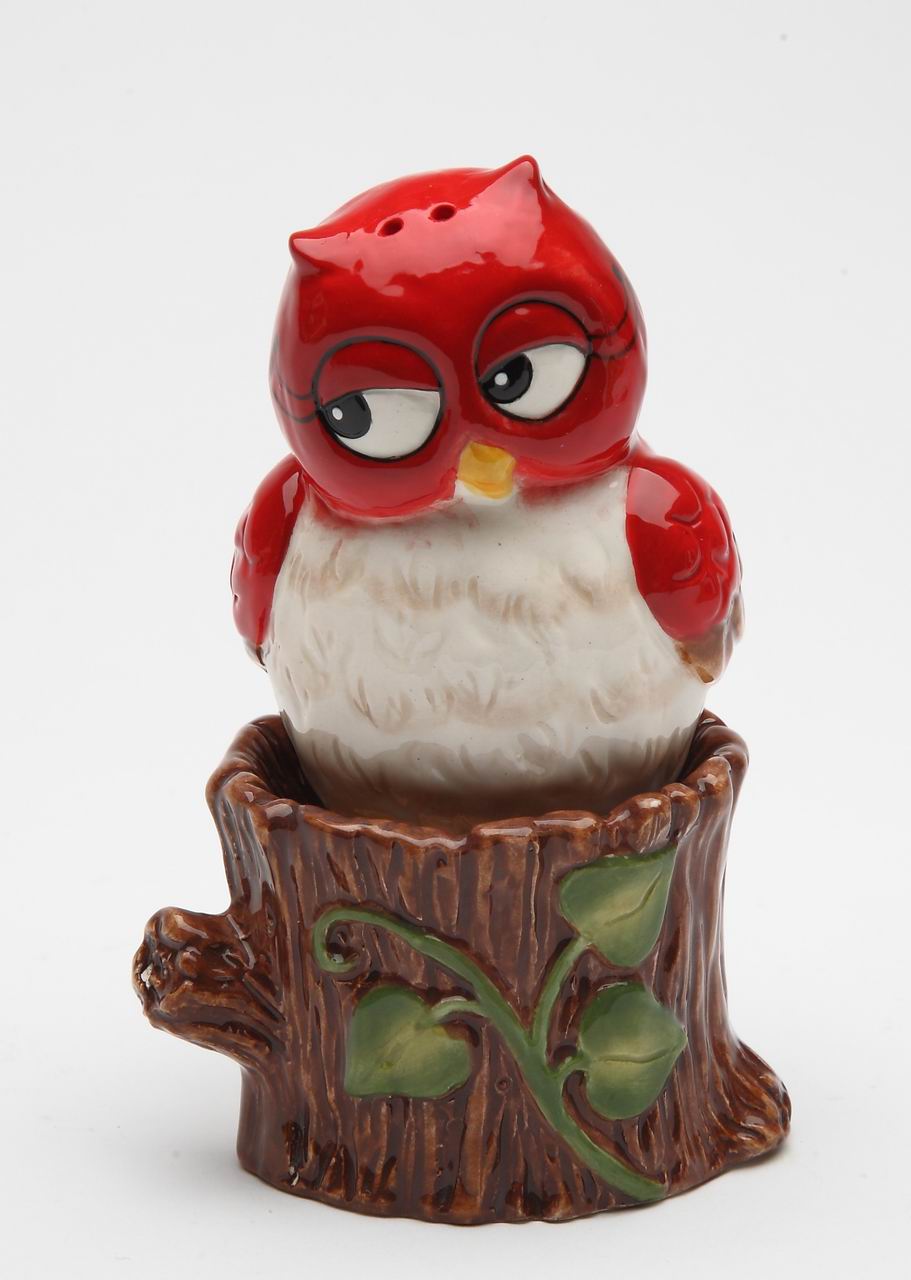 Ceramic Owl On The Tree Stump Salt & Pepper Shakers, Home Décor, Gift for Her, Gift for Mom, Kitchen Décor, Birdwatcher Gift