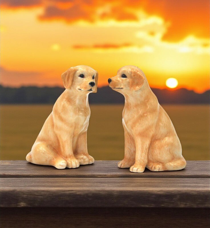 Ceramic Labrador Dog Salt & Pepper Shakers, Home Décor, Gift for Her, Gift for Mom, Kitchen Décor, Dog Lover Gift