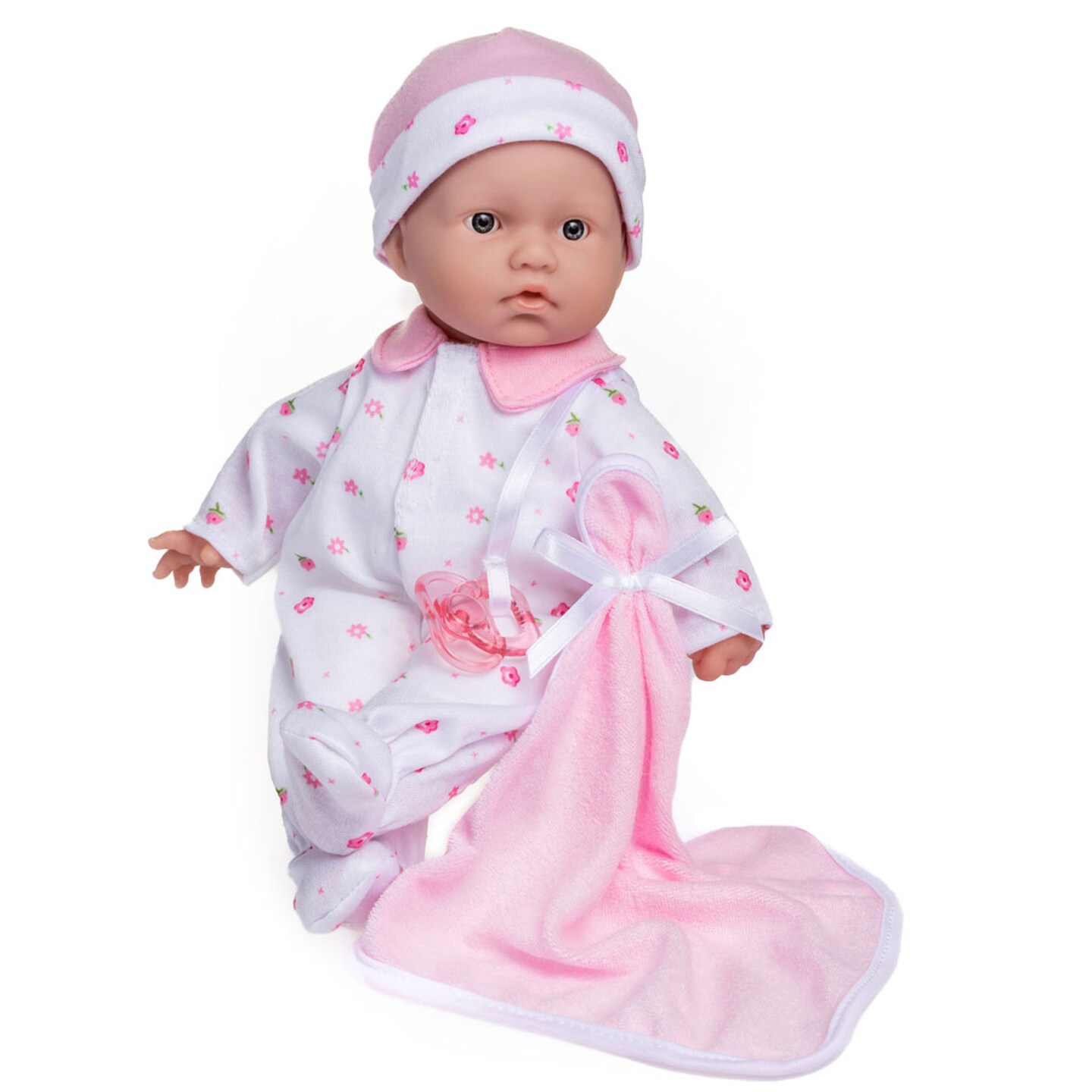 JC Toys La Baby Caucasian Baby Doll |Washable 11 Inch Soft Body Doll with Pink Outfit, Blanket and Pacifier|For Children 12 Months and Older