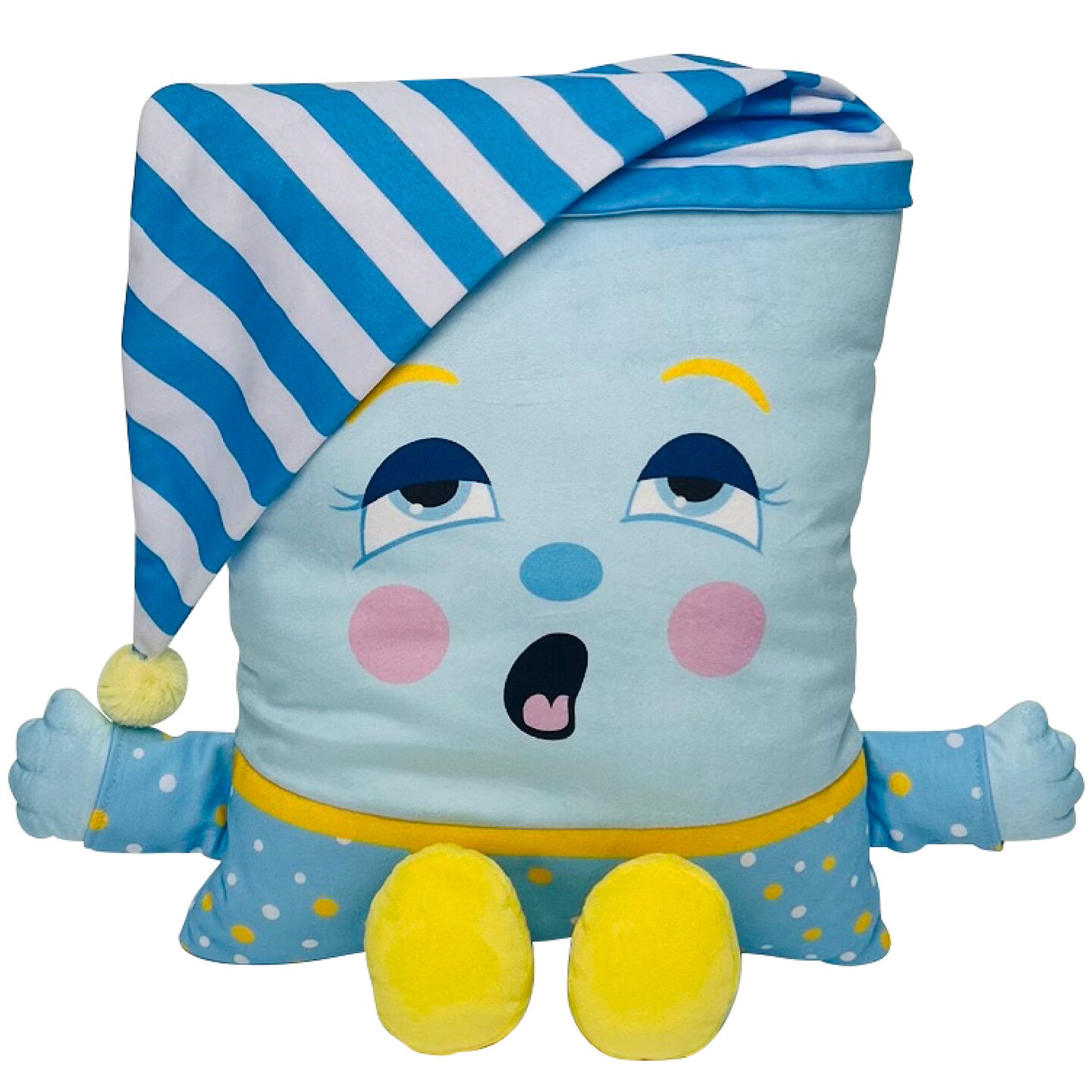 Pillow People: PJ Sandman Plush - 2-In-1 Toy & Pillow, 80's Nostalgic Plush Pal Reimagined, Soft Stuffed Rectangular Character, Cozy Nap & Play Design