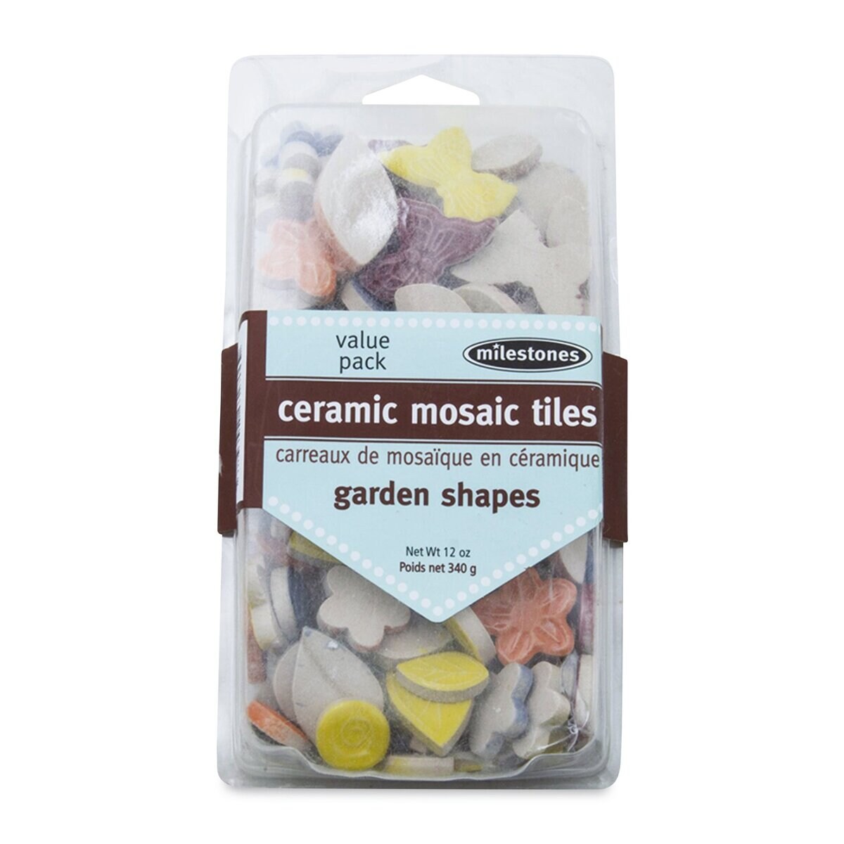 Milestones Ceramic Mosaic Tiles - Garden Shapes, 12 oz