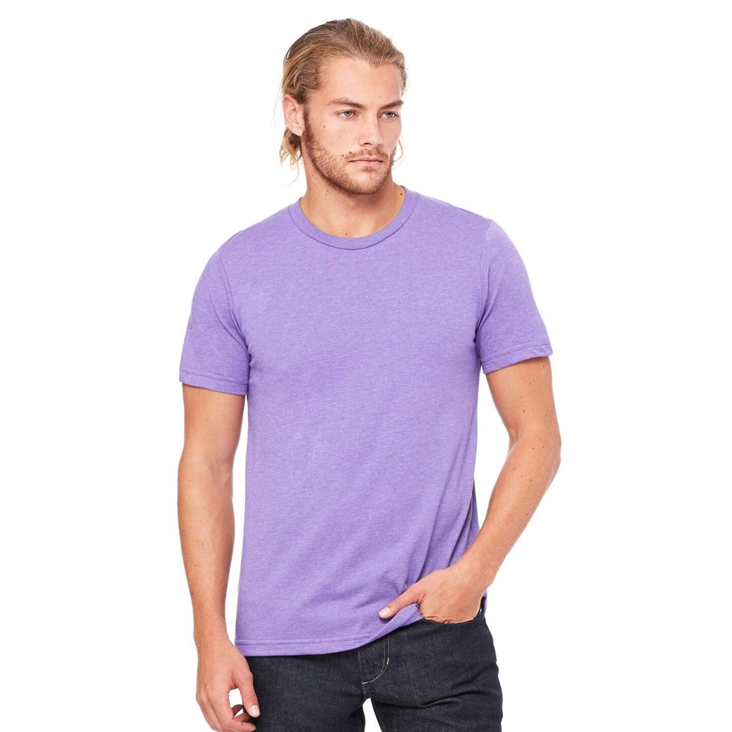 BELLA + CANVAS Lightweight Crewneck Short Sleeve Jersey T-Shirt for Everyday Basics & Casual Layering Tee