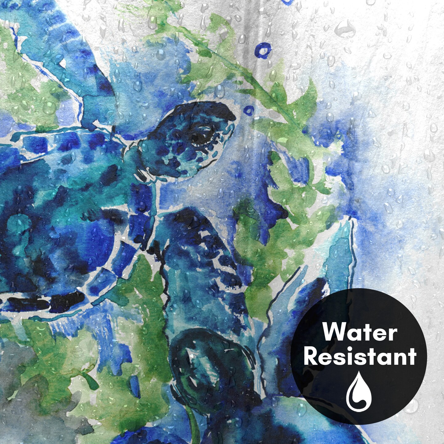 Americanflat 71&#x22; x 74&#x22; Shower Curtain, Sea Turtles 1 by Suren Nersisyan