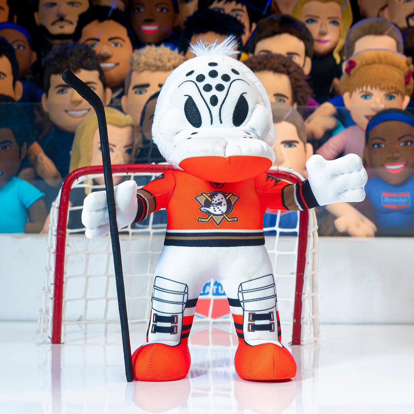 Bleacher Creatures Anaheim Ducks Wild Wing Bundle: Alt Orange & Retro Uniforms 10" Plush Figures