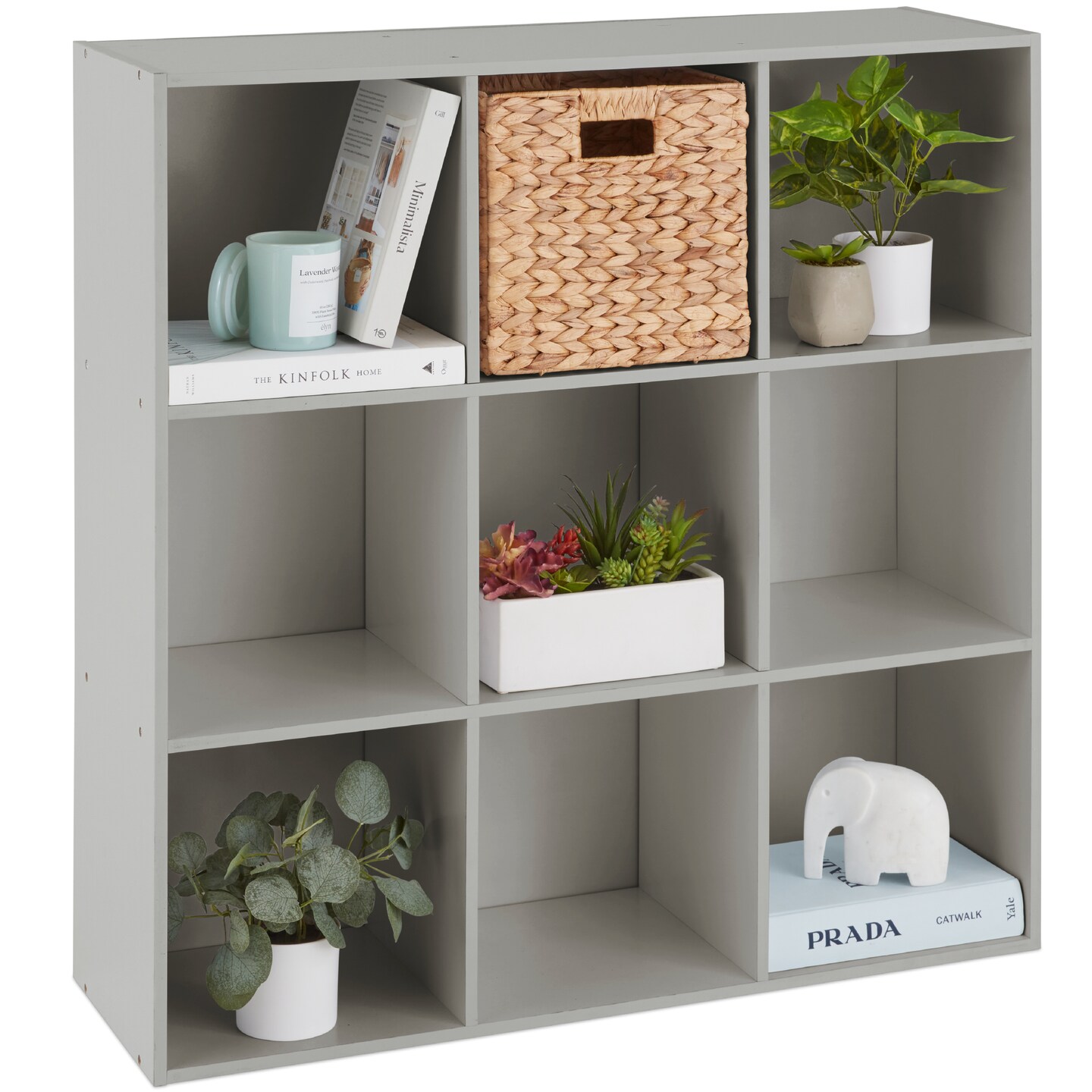 Best Choice Products 9-Cube Bookshelf, 11in Display Storage Compartment Organizer w/ 3 Removable Back Panels
