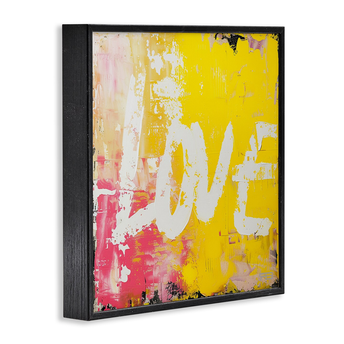 Stupell Industries Urban Love Paint Style Framed Giclee Wall Art Design by RB