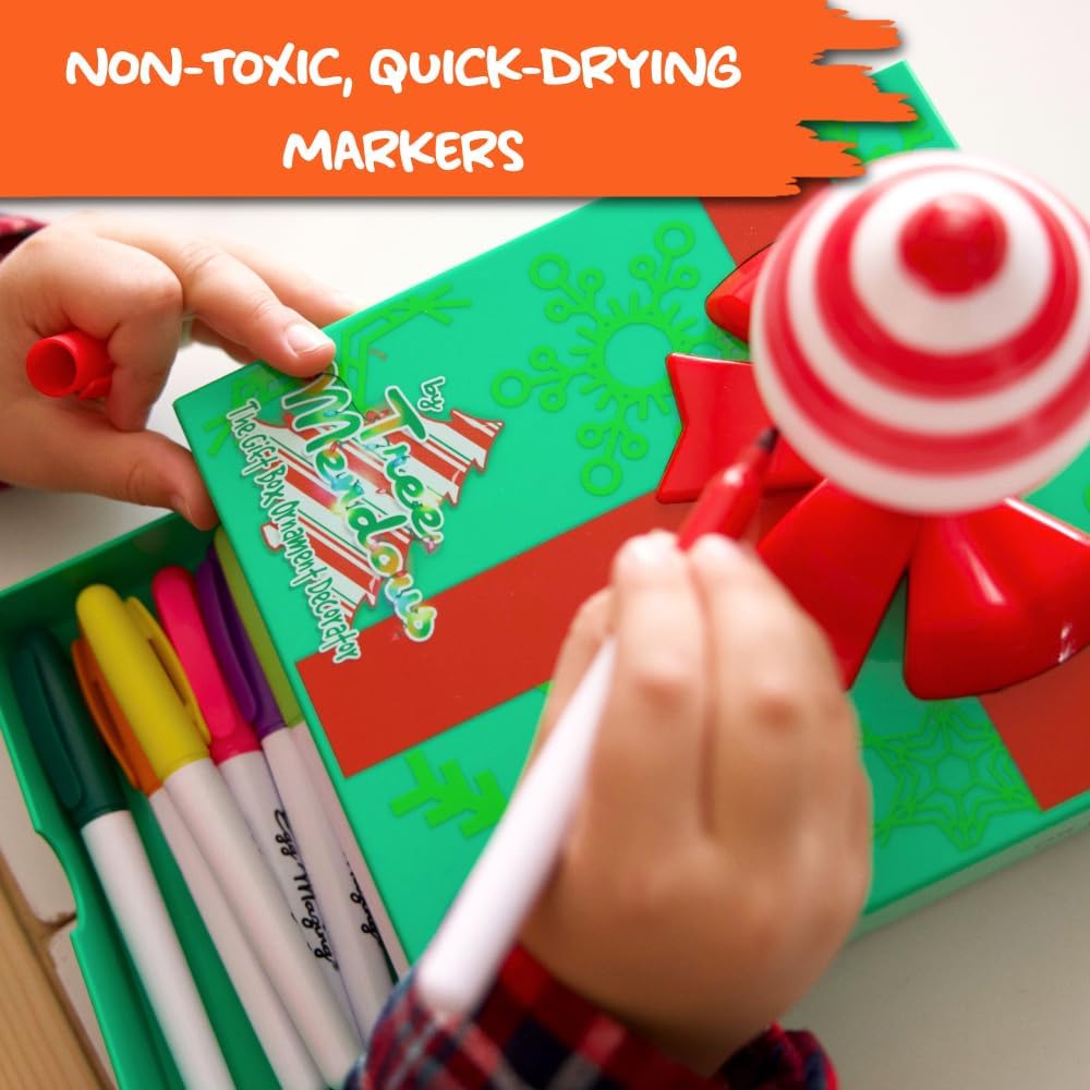 Gift Box Ornament Decorating Kit - Ages 3 and Up