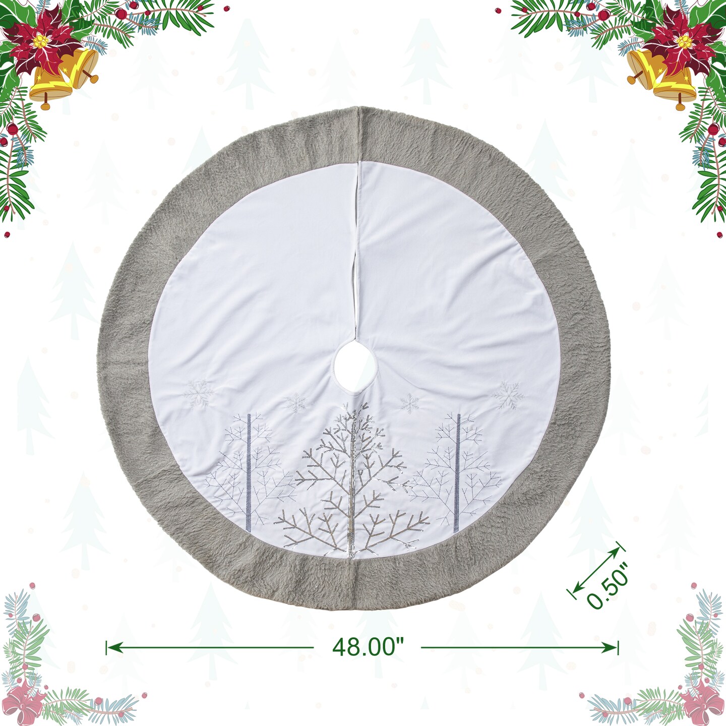 48&#x22;D Christmas Tree Skirt