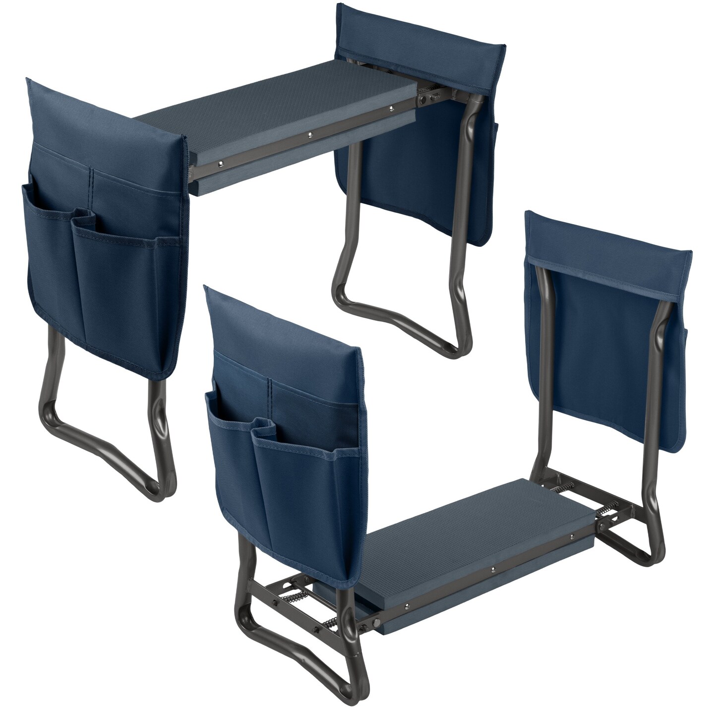 Garden Kneeler And Seat - Kneeling Pad Garden Stool With Tool Pouches - Gardening Gifts For Mom Dad Seniors Or