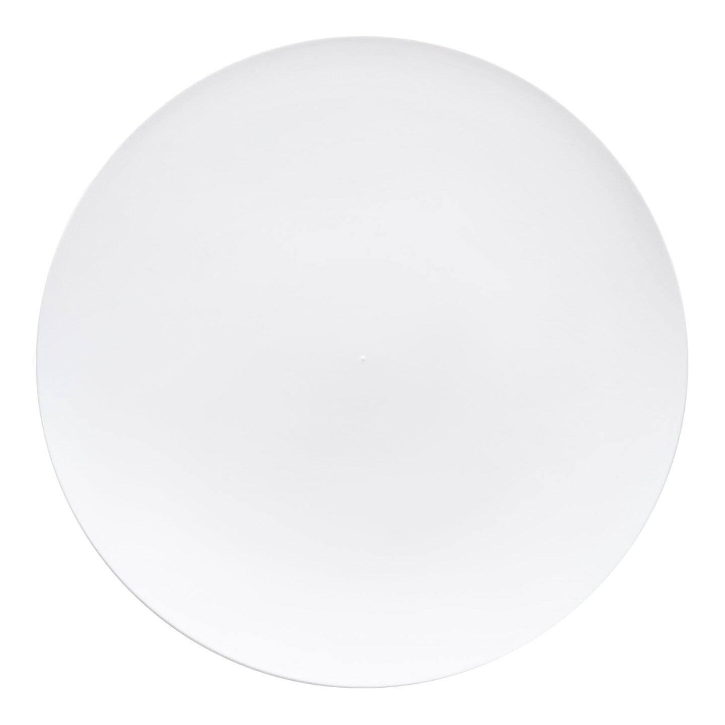 Solid White Organic Round Disposable Plastic Appetizer/Salad Plates - 7.5" (120 Plates)