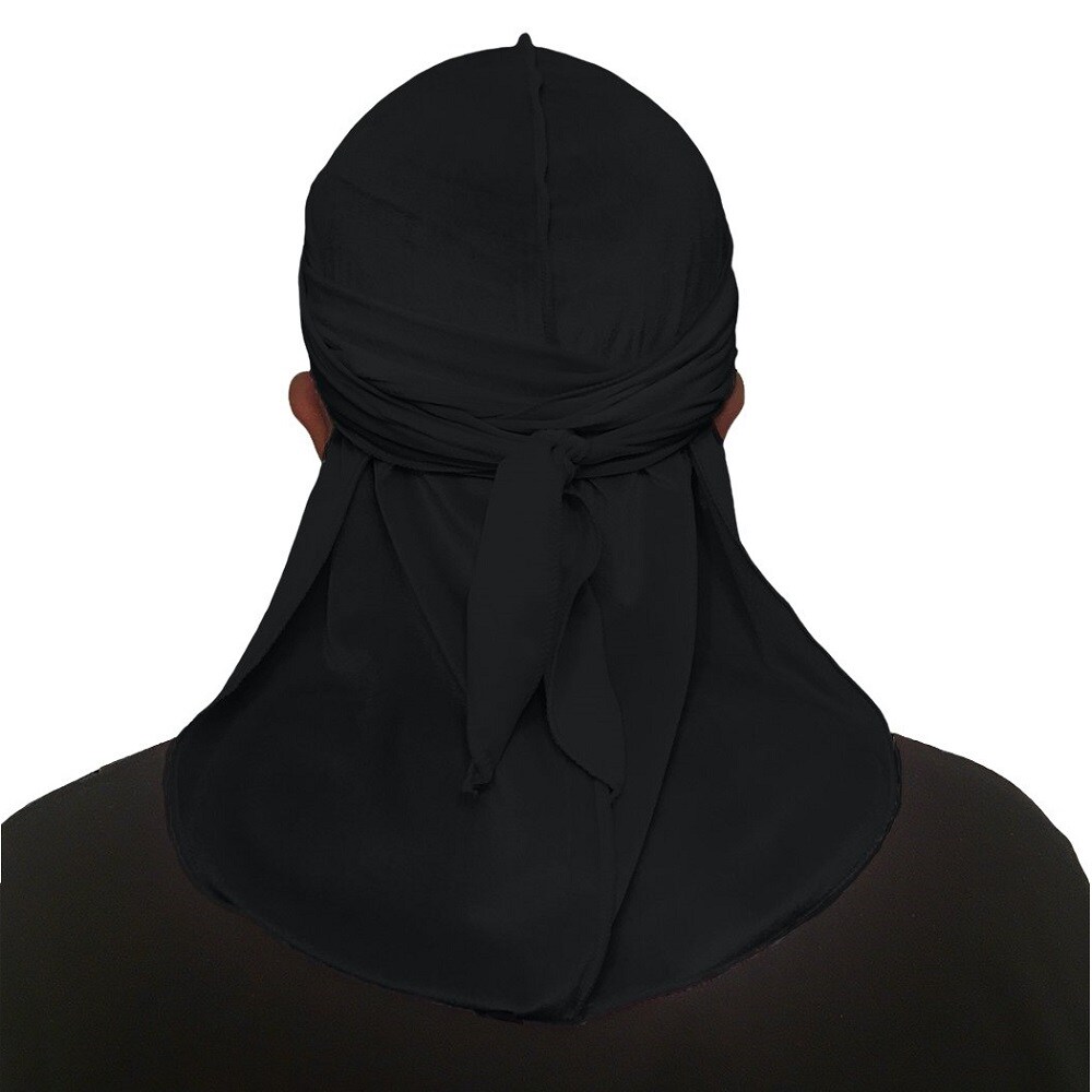 Pack of 3 Durags Headwrap for Men Waves Headscarf Bandana Doo Rag Tail