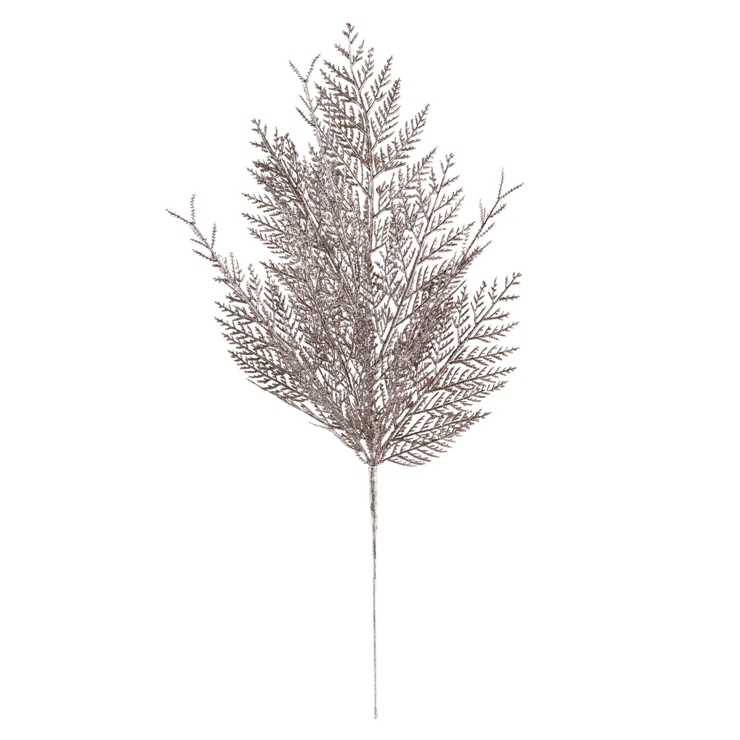 Melrose Metallic Cedar Artificial Christmas Sprays - 25.5&#x22; - Silver - Set of 6