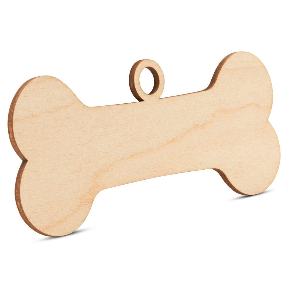 Dog Bone Christmas Ornament, From 4"- 8", Wood Craft | Woodpeckers