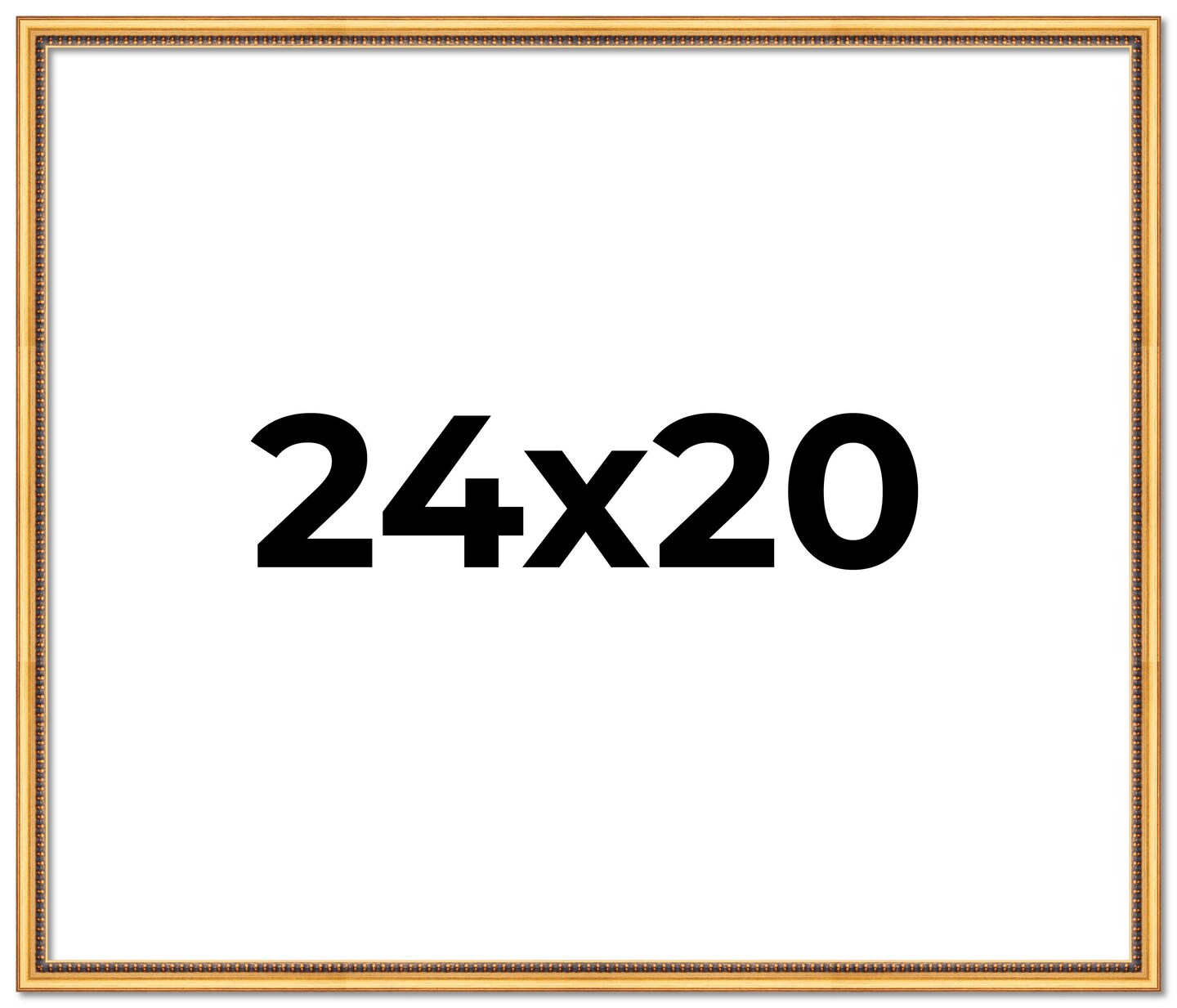 Classic Modern Gold Picture Frame - UV Acrylic, Backing Board, Hanging Hardware Included