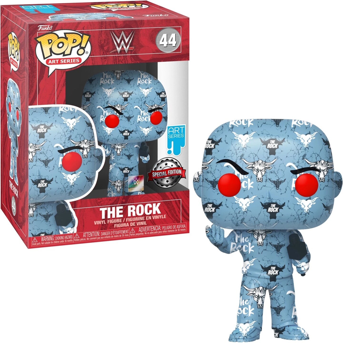 WWE Rock Artist Series w/ Case Special Edition Funko Pop! Vinyl Figure ...