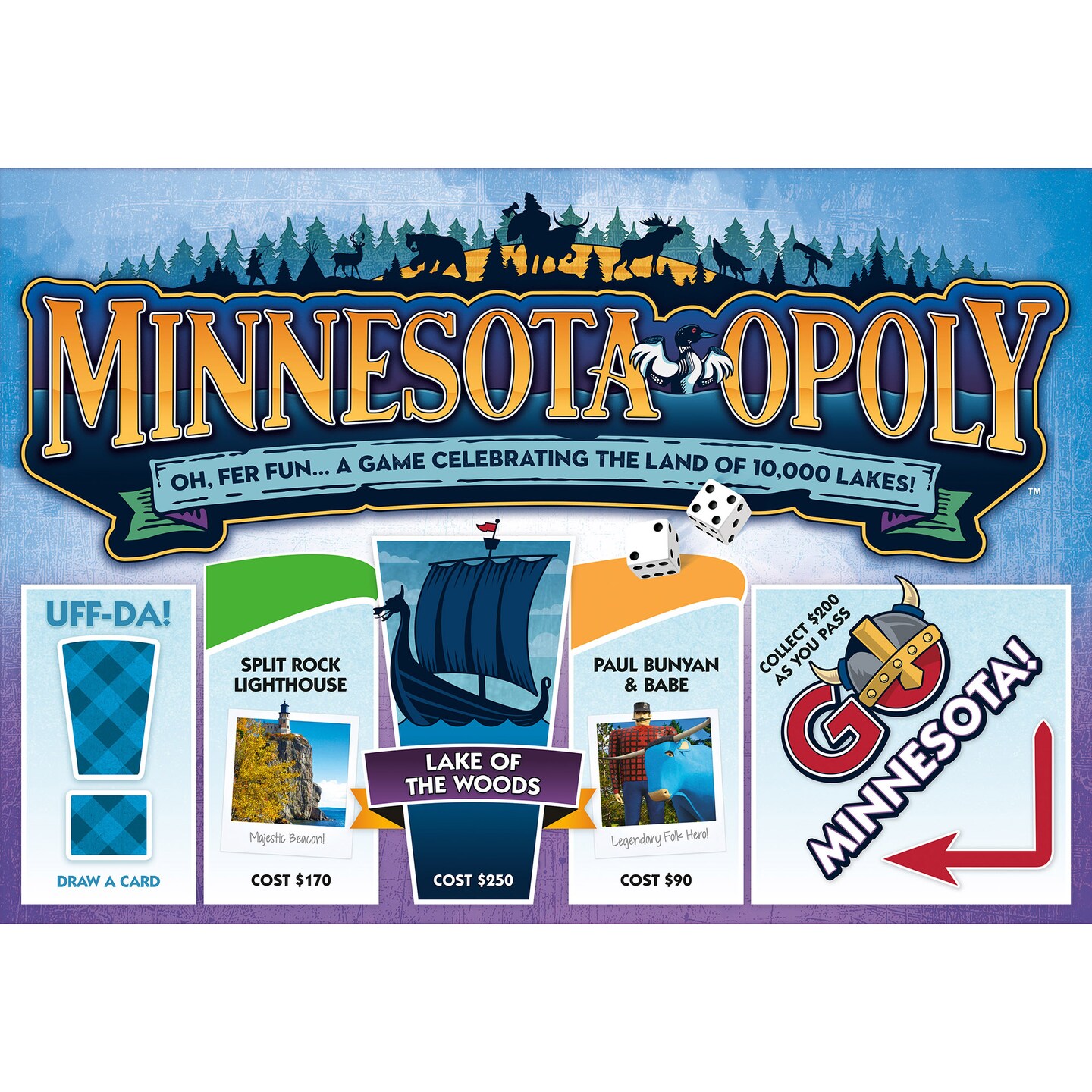Late For The Sky: Minnesota-Opoly Monopoly Board Game