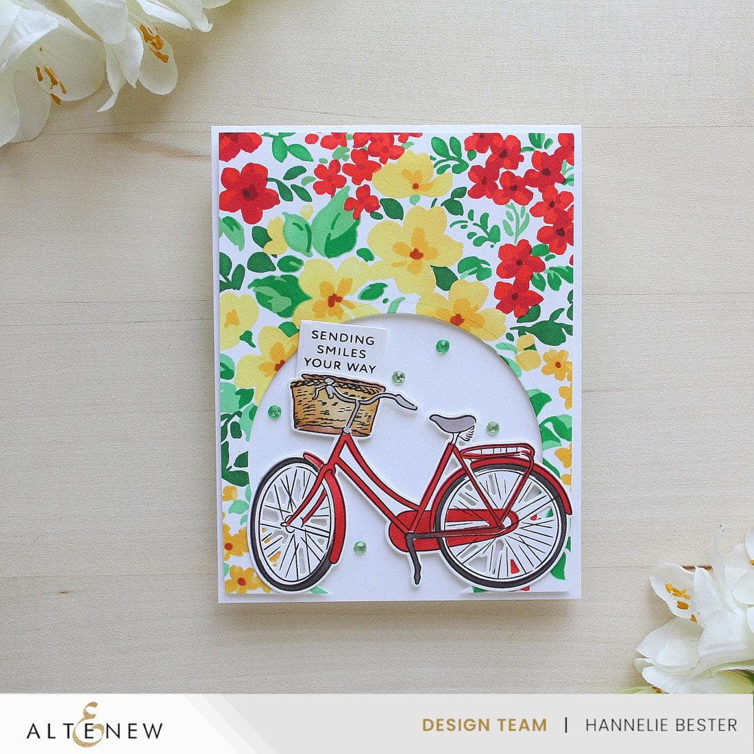 Stencil Art: Ditsy Flowers Wallpaper Layering Stencil Set (7 in 1)
