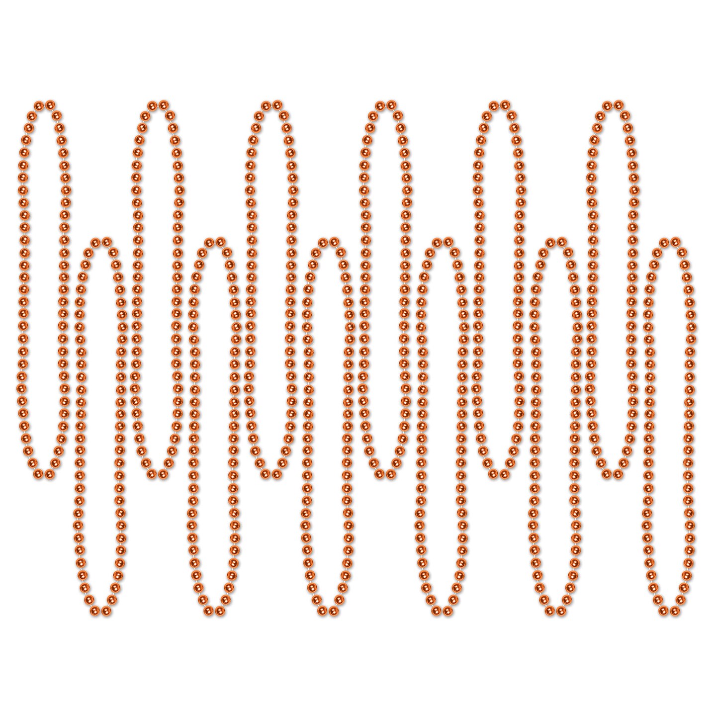 Beistle 7mm x 33in. Small Round Party Beads - 12 Pack