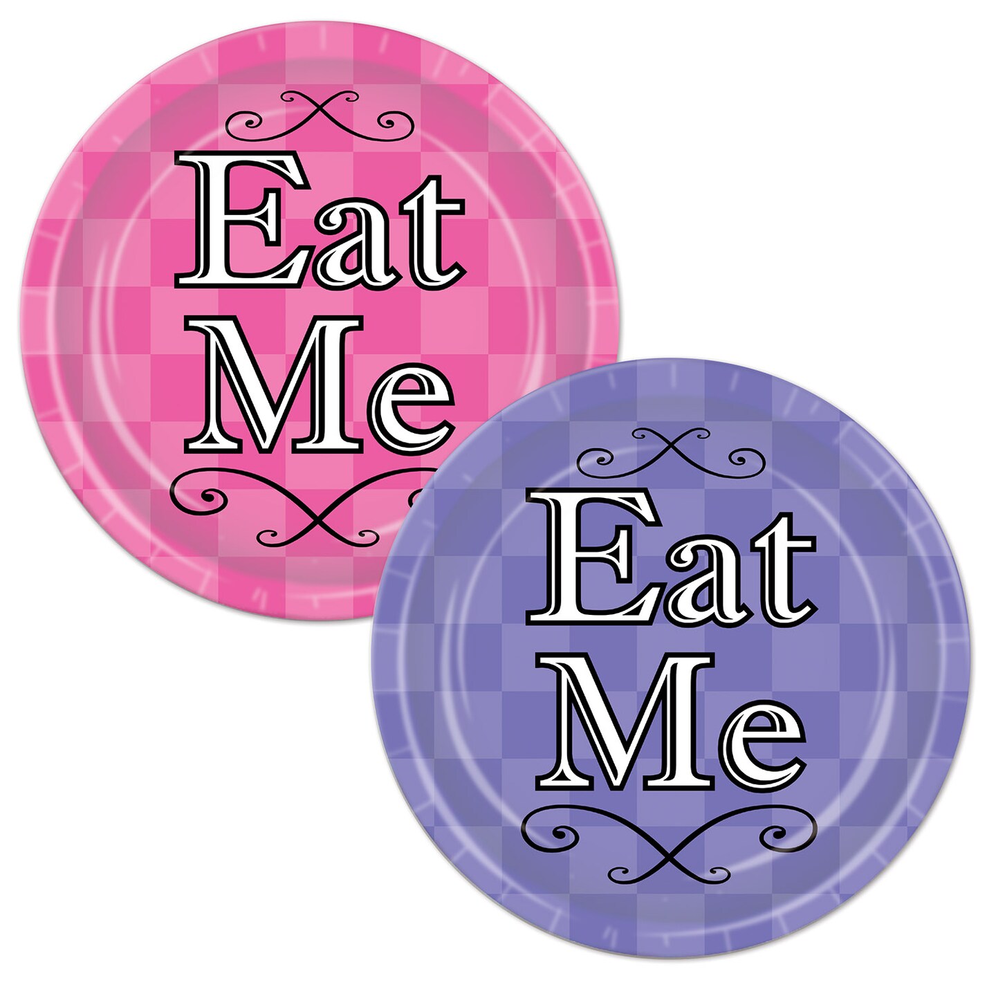 Beistle 7in. Alice In Wonderland Plates - 12 Pack