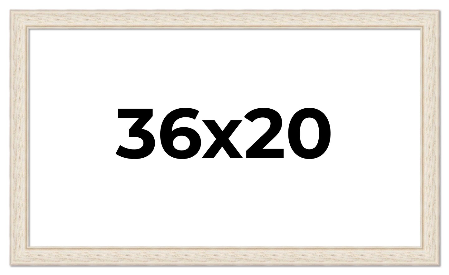 YOU＊【Mサイズ白】 試着のみHowly FRAME-X ADV Weathered White Picture Frame - UV Acrylic, Backing Board, Hanging