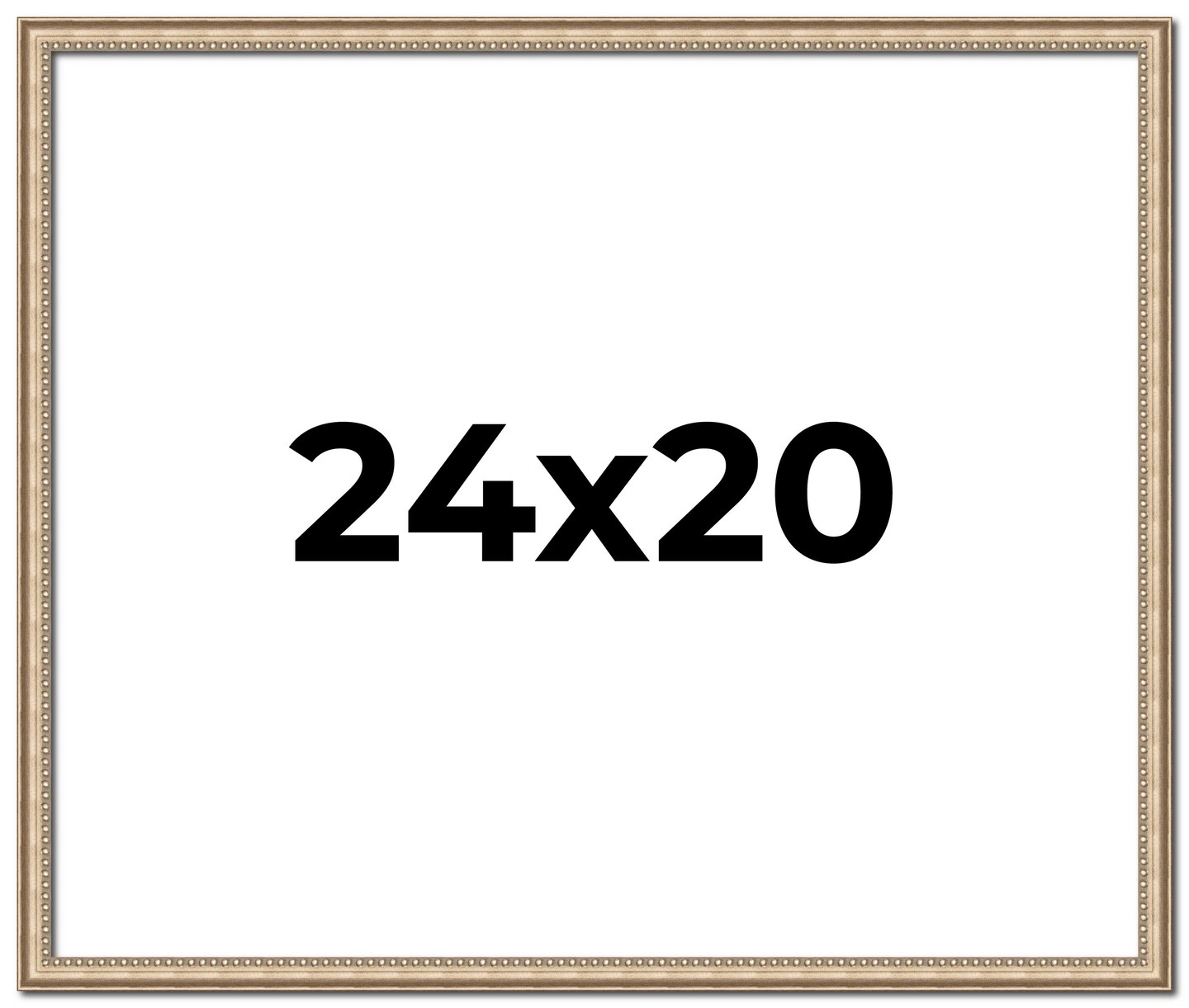 24x20 Minimalist Silver Picture Frame - UV Acrylic, Foam Board Backing, Hanging Hardware