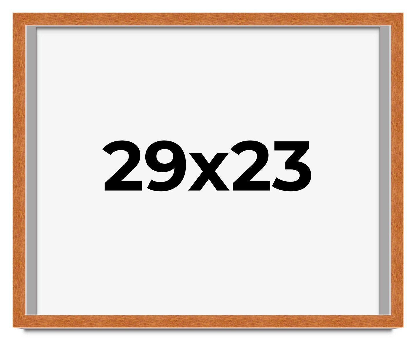 Photo Size Classic Brown Picture Frame - UV Acrylic, Foam Board Backing, Hanging Hardware