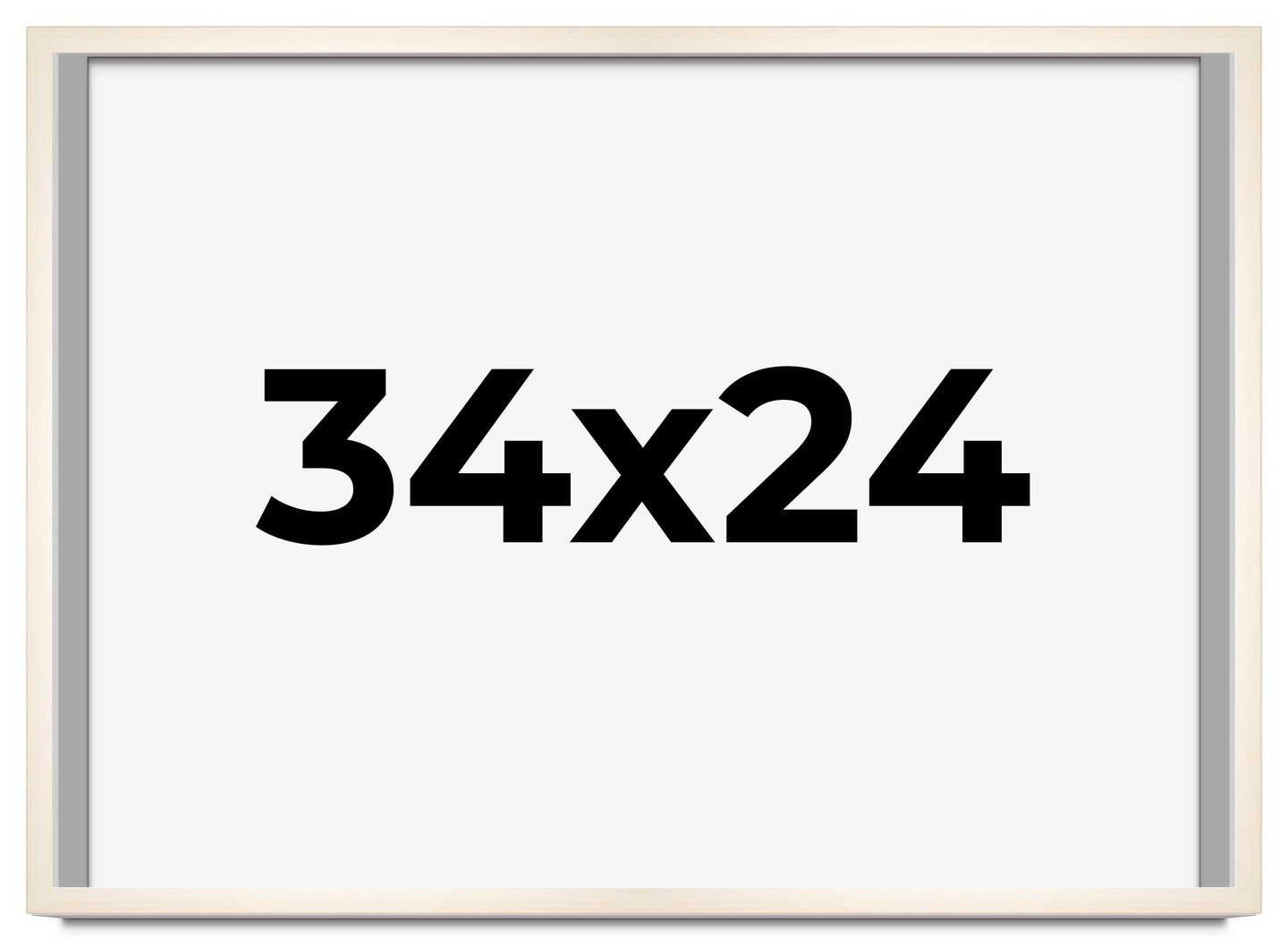 24x34 Modernist Picture Frame with UV-Resistant Acrylic &#x26; Acid Free Backing, Available in 3 Finishes - Black, Brown, and White