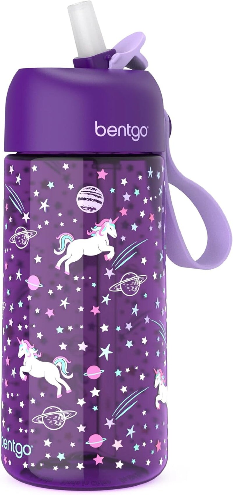 &#xAE; Kids Water Bottle - New &#x26; Improved 2023 Leak-Proof, Bpa-Free 15 Oz. Cup for Toddlers &#x26; Children - Flip-Up Safe-Sip Straw for School, Sports, Daycare, Camp &#x26; More (Trucks)