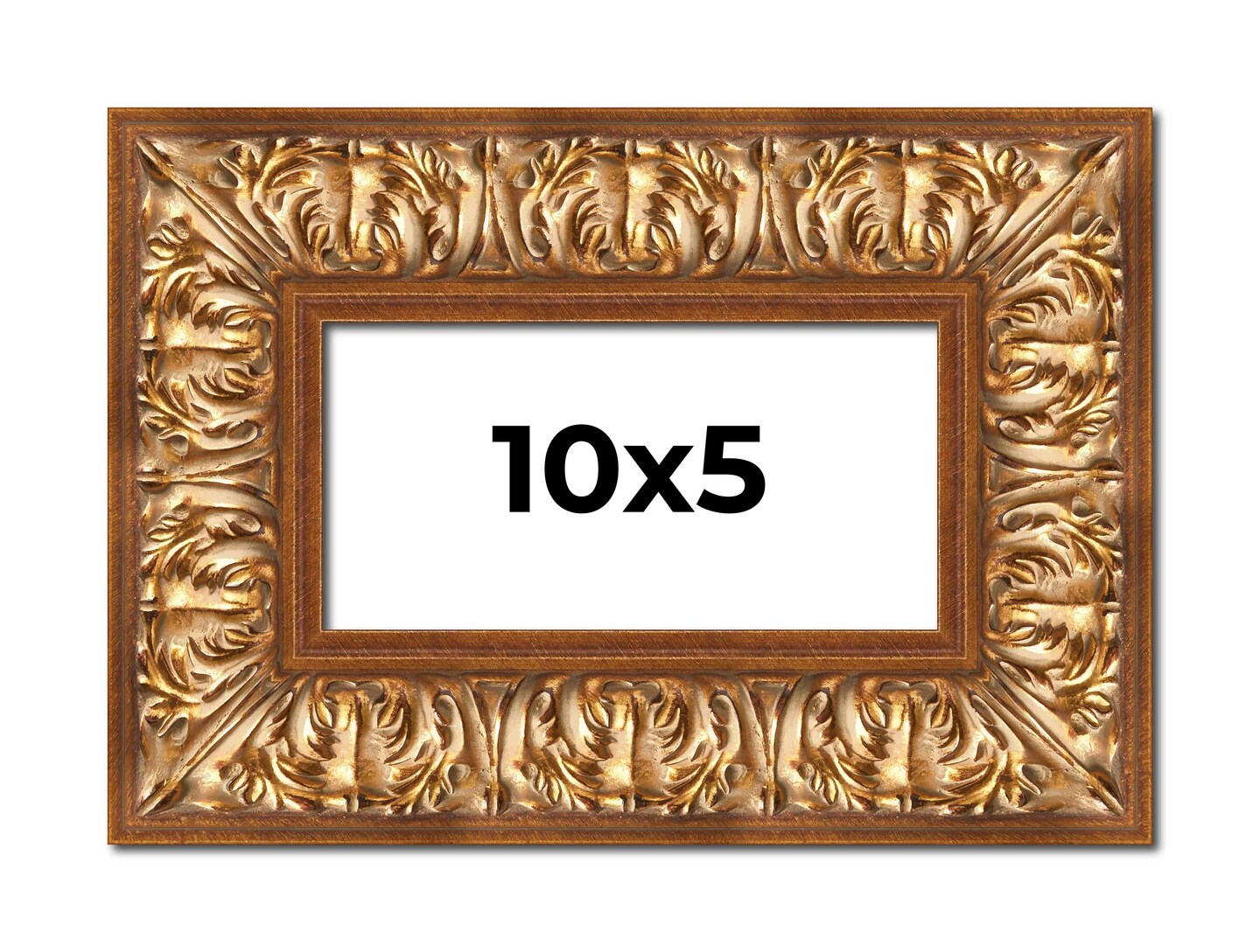 Panoramic Modern Shadow Box 1&#x22; Depth Gold Frame - UV Acrylic, Backing, Hanging Hardware