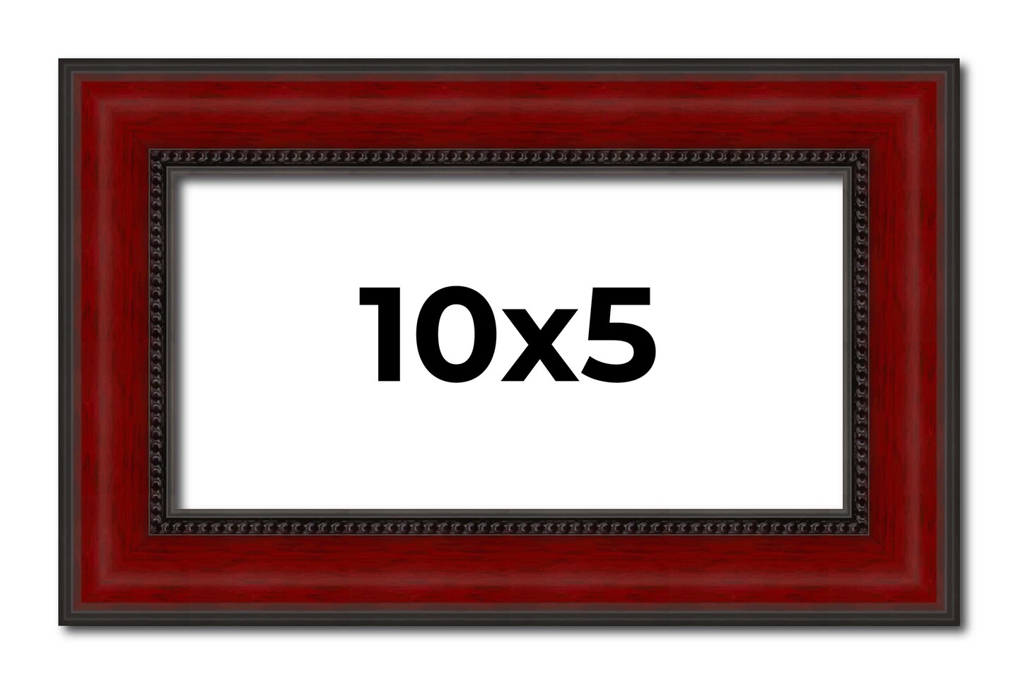 5x10 Weathered Picture Frame with UV-Resistant Acrylic &#x26; Acid Free Backing, Available in 5 Finishes - Black, Gold, Red, White, Natural