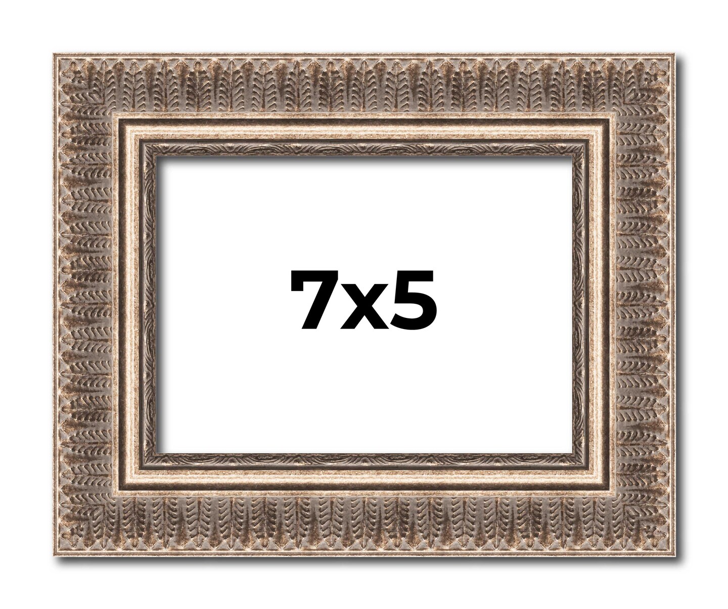 Photo Size Ornate Gold Picture Frame - UV Acrylic, Foam Board Backing, Hanging Hardware