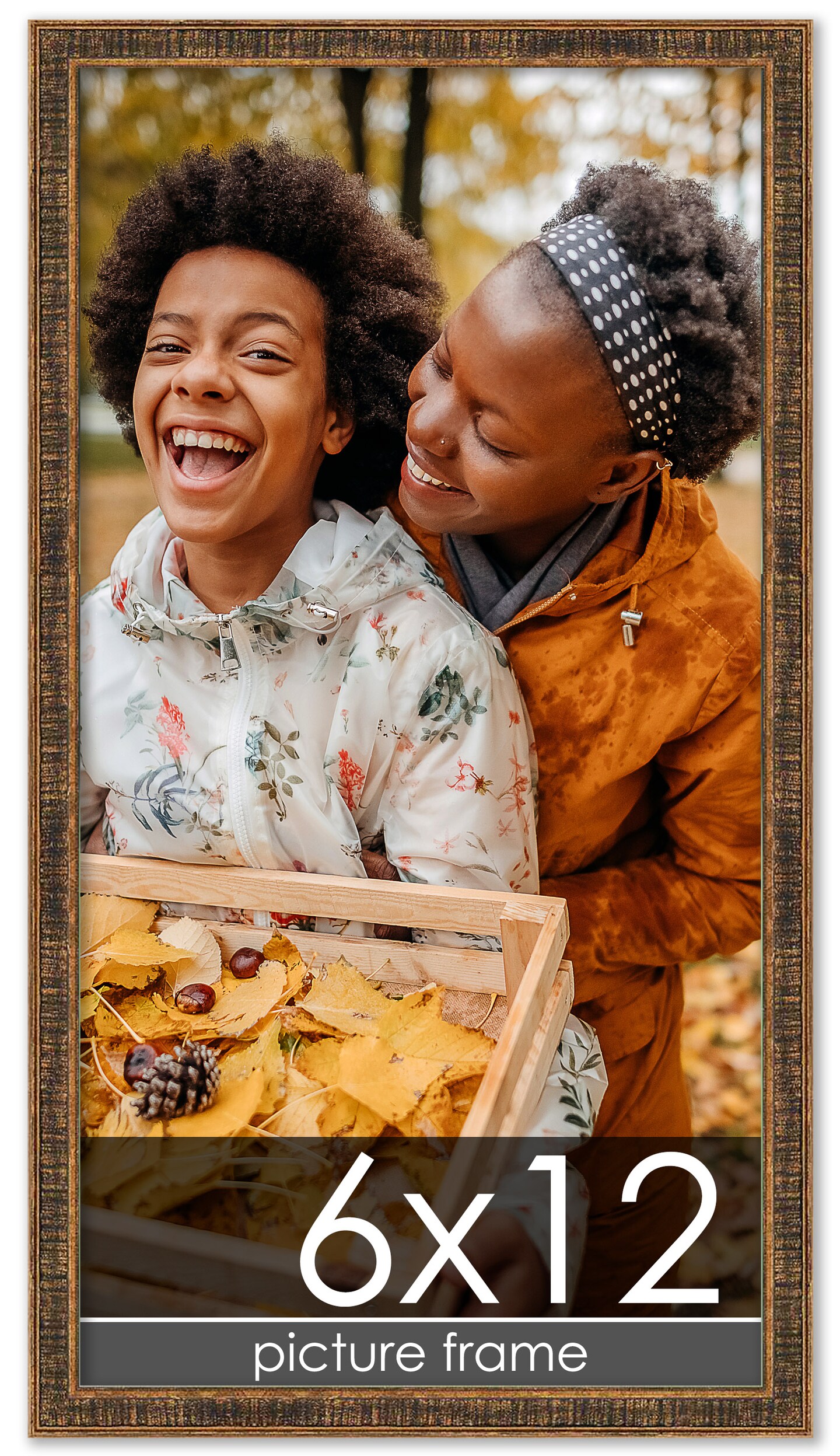 6x12 Textured Picture Frame with UV-Resistant Acrylic & Acid Free