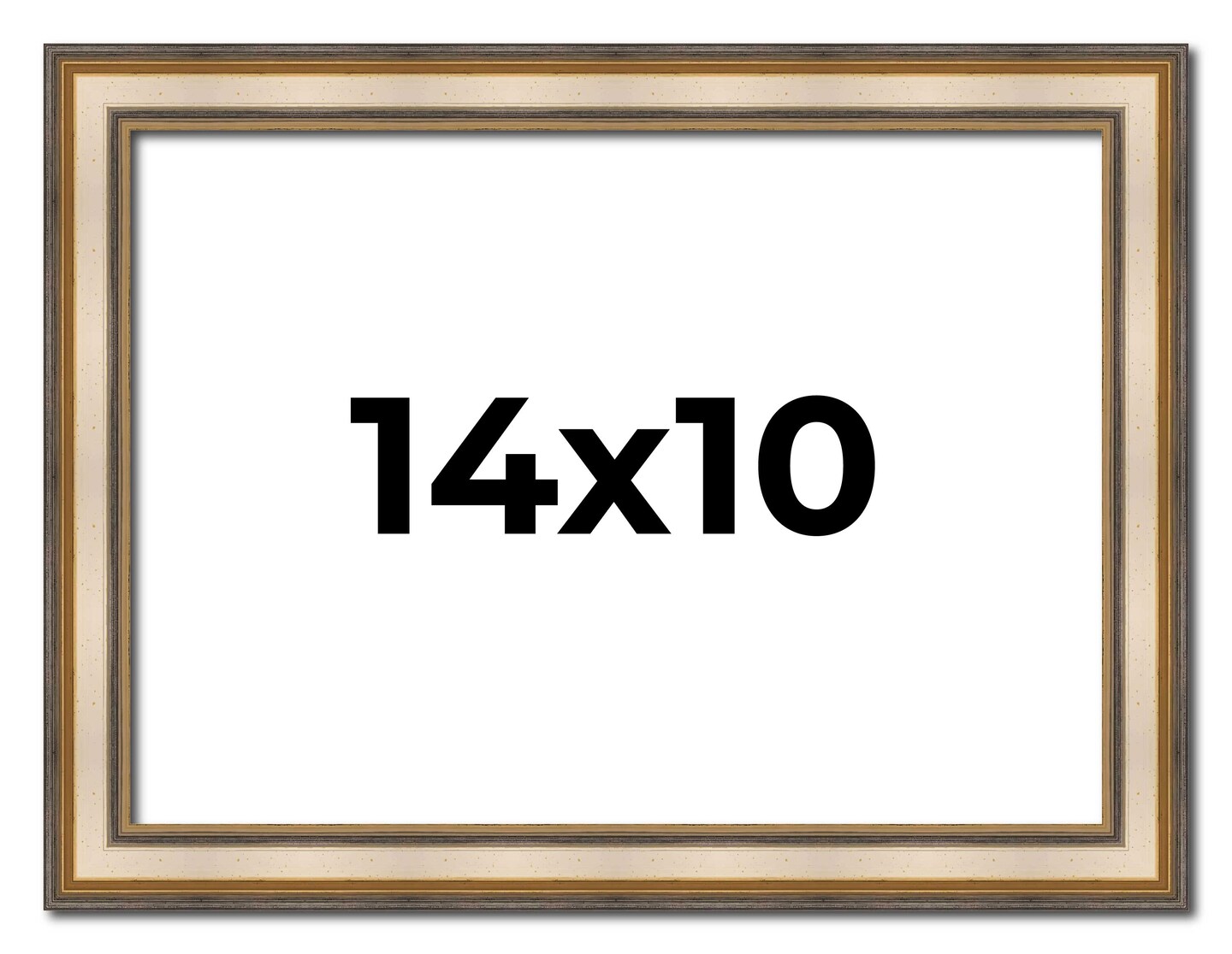 14x10 Refined Silver Picture Frame - UV Acrylic, Foam Board Backing ...