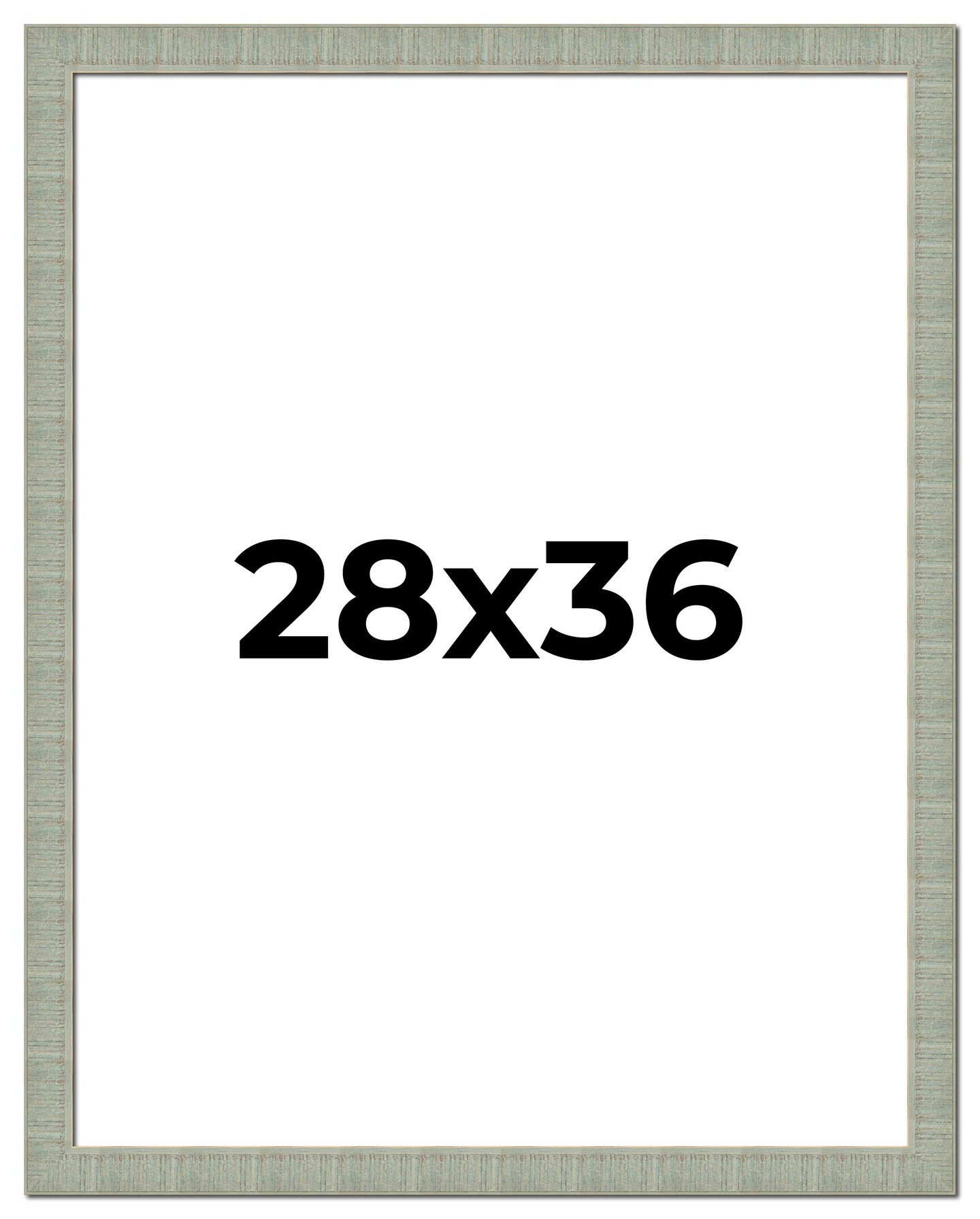28x36 Sculpted Picture Frame with UV-Resistant Acrylic &#x26; Acid Free Backing, Available in 5 Finishes - Black, Blue, Gold, Silver, and White