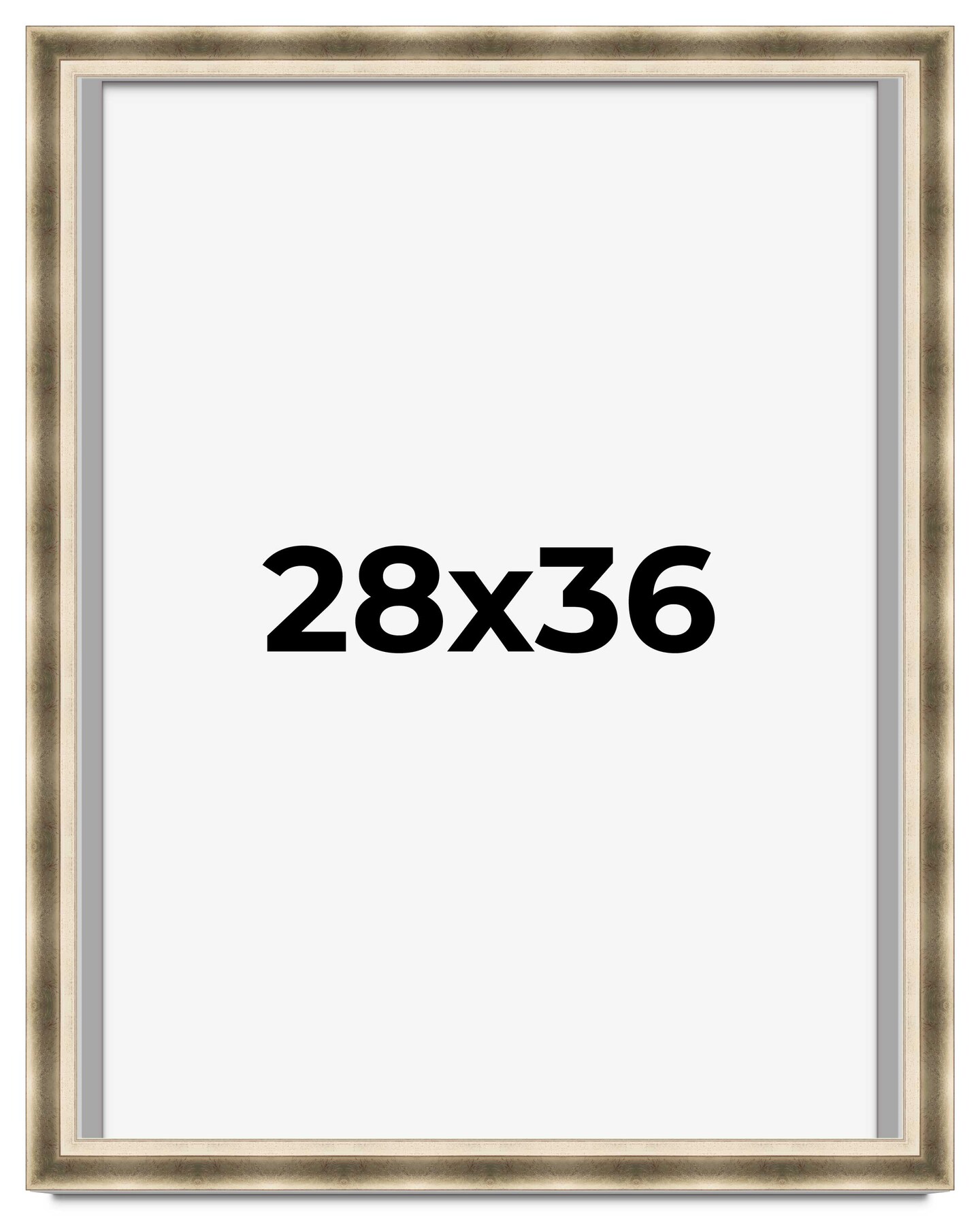 28x36 Deep Shadow Box Picture Frame with UV-Resistant Acrylic &#x26; Acid Free Backing, Available in 4 Finishes - Gold, Silver, Brown, White