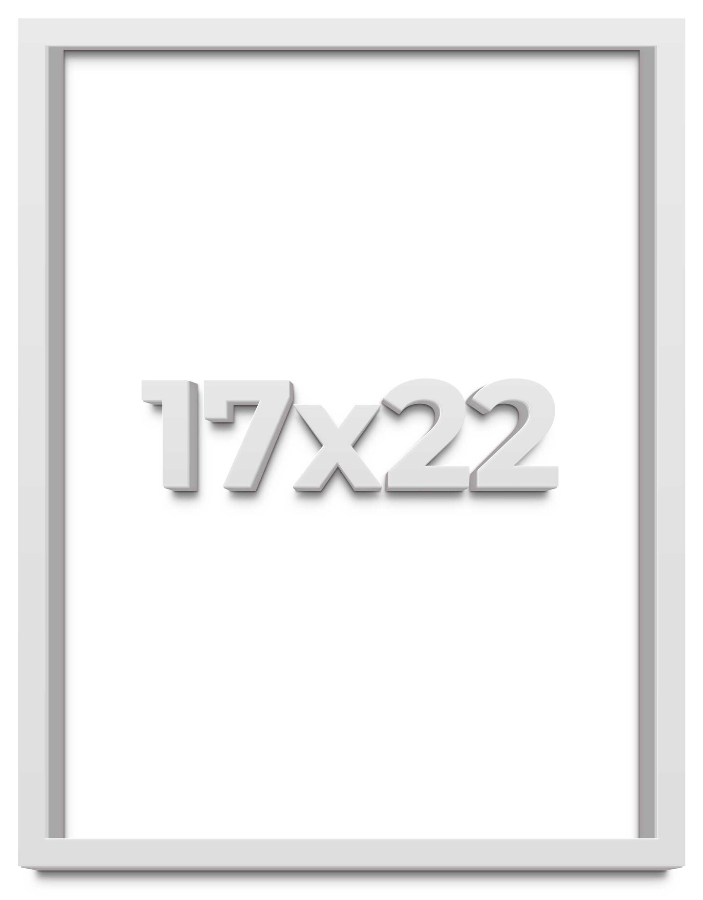 17x22 Deep Shadow Box Picture Frame with UV-Resistant Acrylic &#x26; Acid Free Backing, Available in 4 Finishes - Gold, Silver, Brown, White
