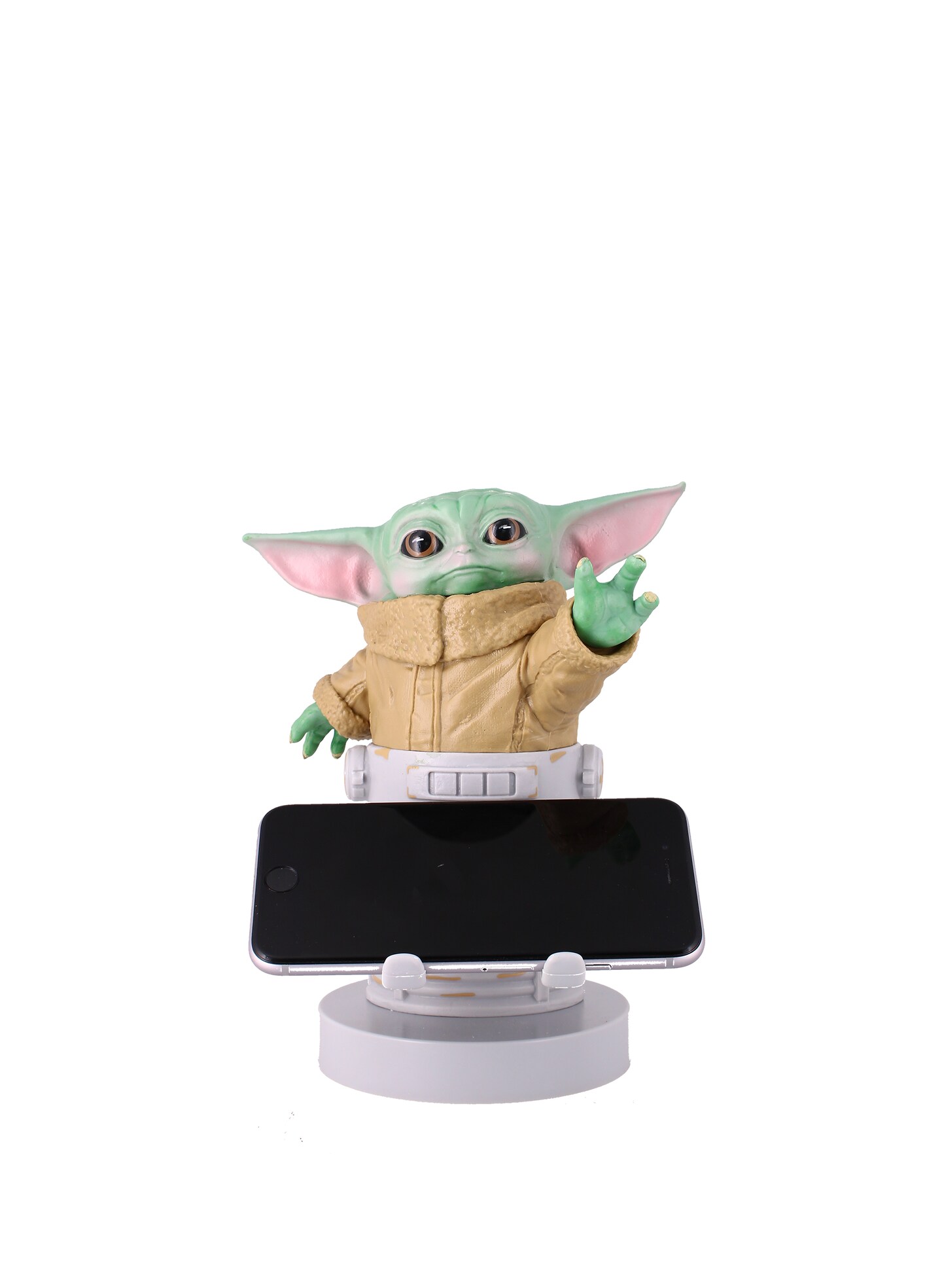 Exquisite Gaming: The Mandalorian: The Child - Star Wars Original Mobile Phone &#x26; Gaming Controller Holder, Device Stand, Cable Guys, Licensed Figure