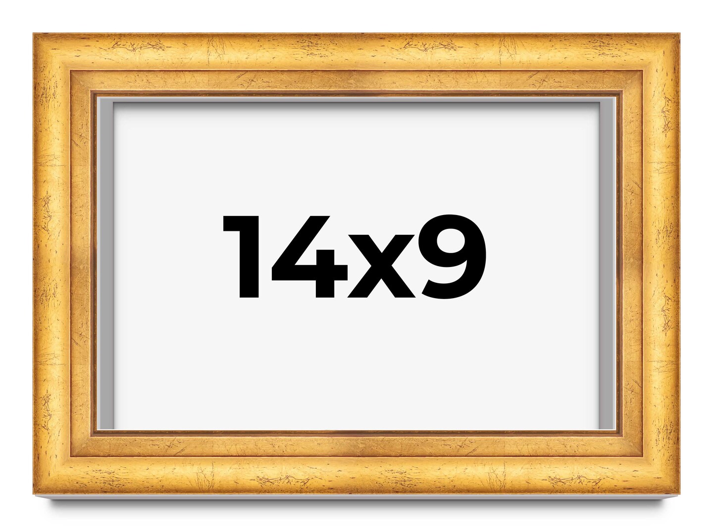 9x14 Deep Shadow Box Picture Frame with UV-Resistant Acrylic &#x26; Acid Free Backing, Available in 4 Finishes - Gold, Silver, Brown, White