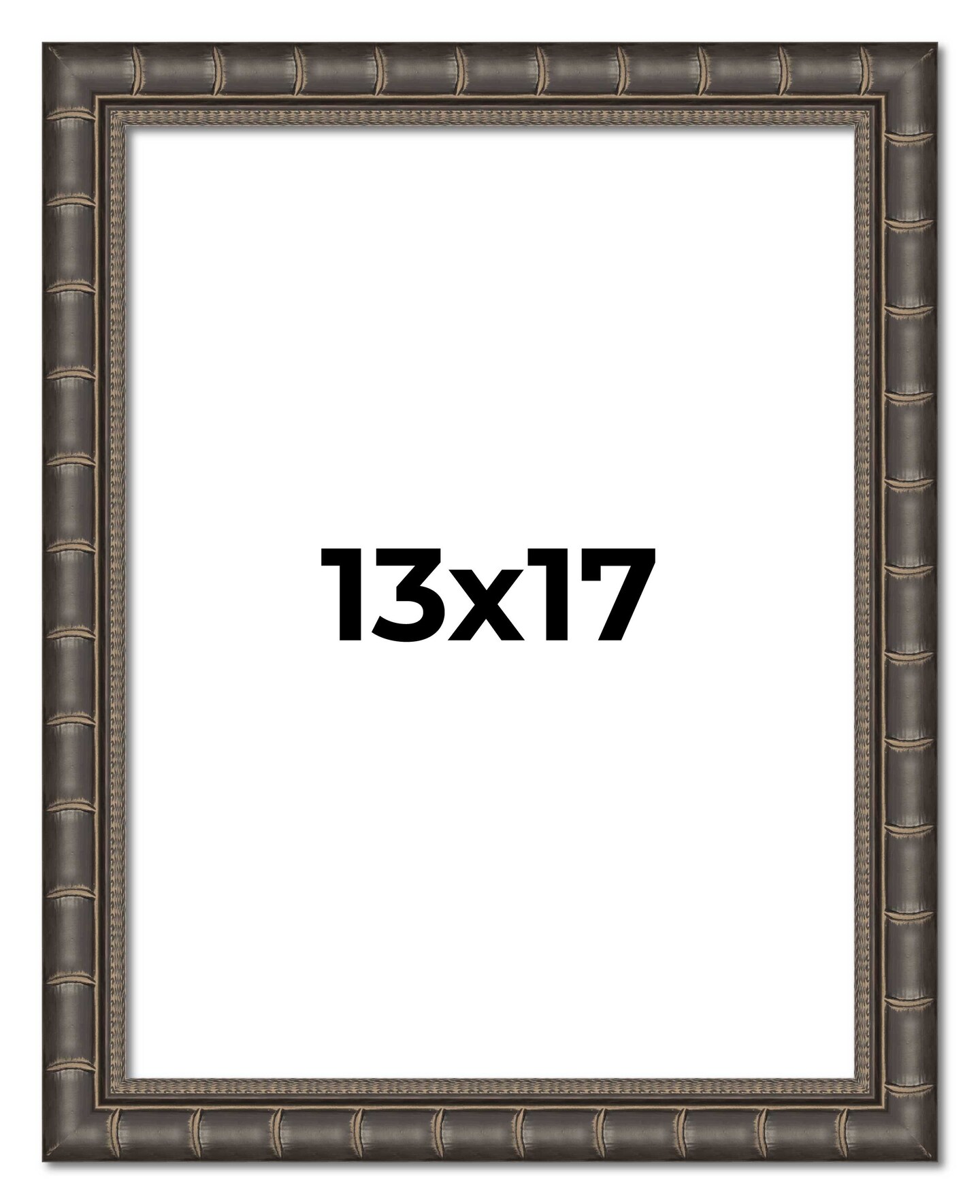 13x17 Modern Bamboo Picture Frame with UV-Resistant Acrylic Acid Free  Backing, Available in Finishes Gold, Silver, Brown, Black, and Natural