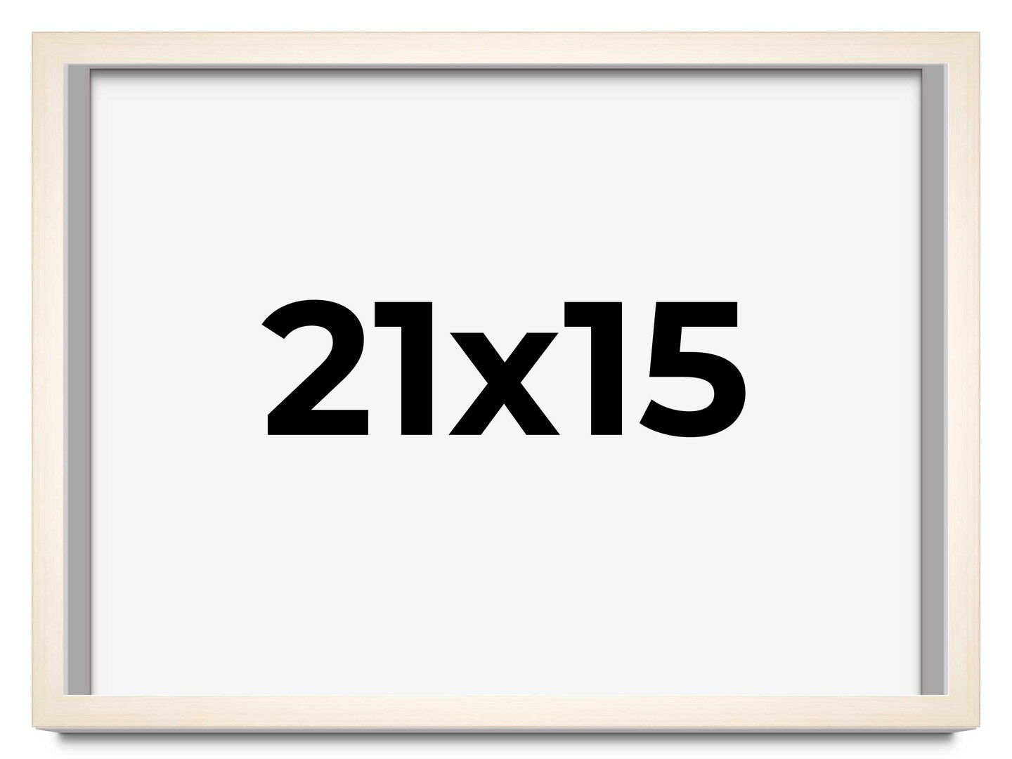 Minimalist White Picture Frame - UV Acrylic, Backing Board, Hanging Hardware Included