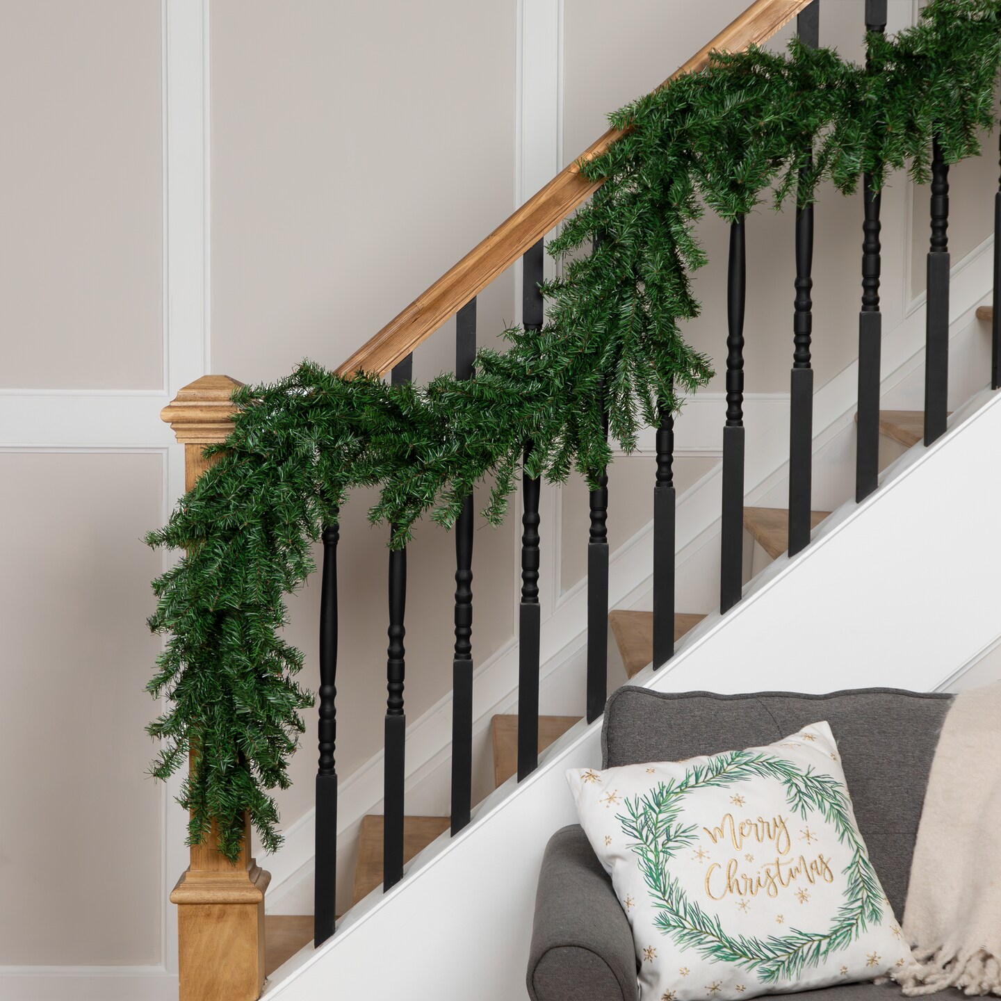 Northlight Canadian Pine Artificial Christmas Garland - 9&#x27; x 14&#x22; - Unlit