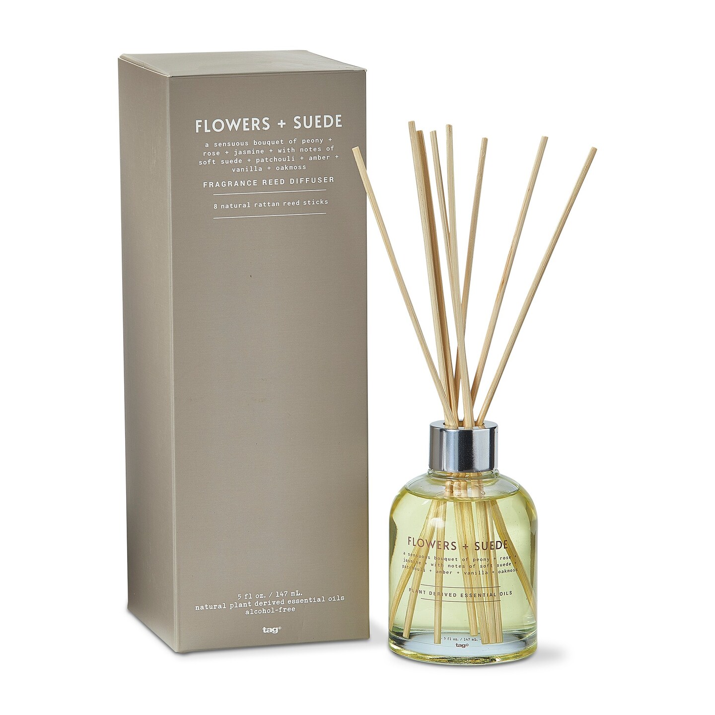 FLOWERS + SUEDE REED DIFFUSER