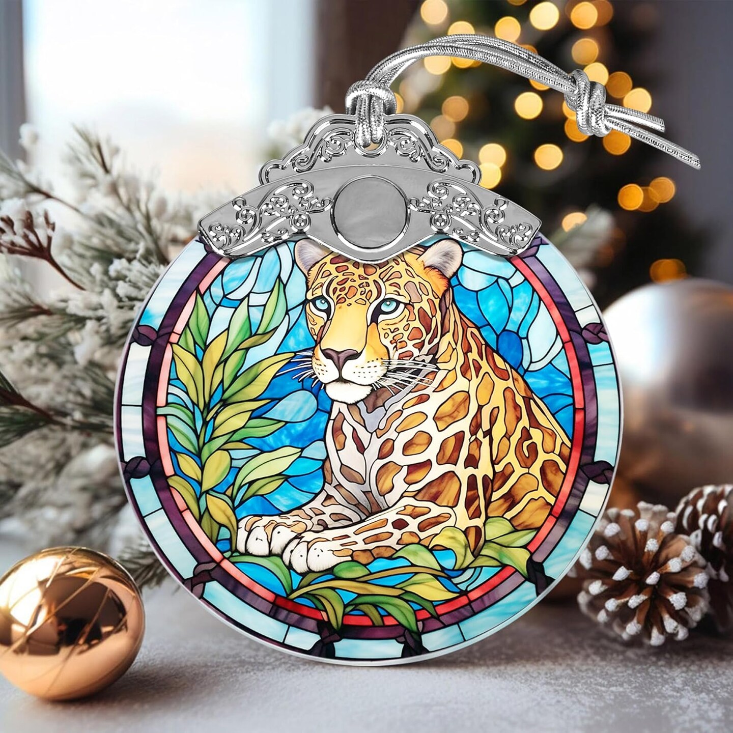 2024 Christmas Ornament, Leopard Christmas Ornaments, Leopard Ornaments for Christmas, Christmas Tree Ornaments, Holiday Decor