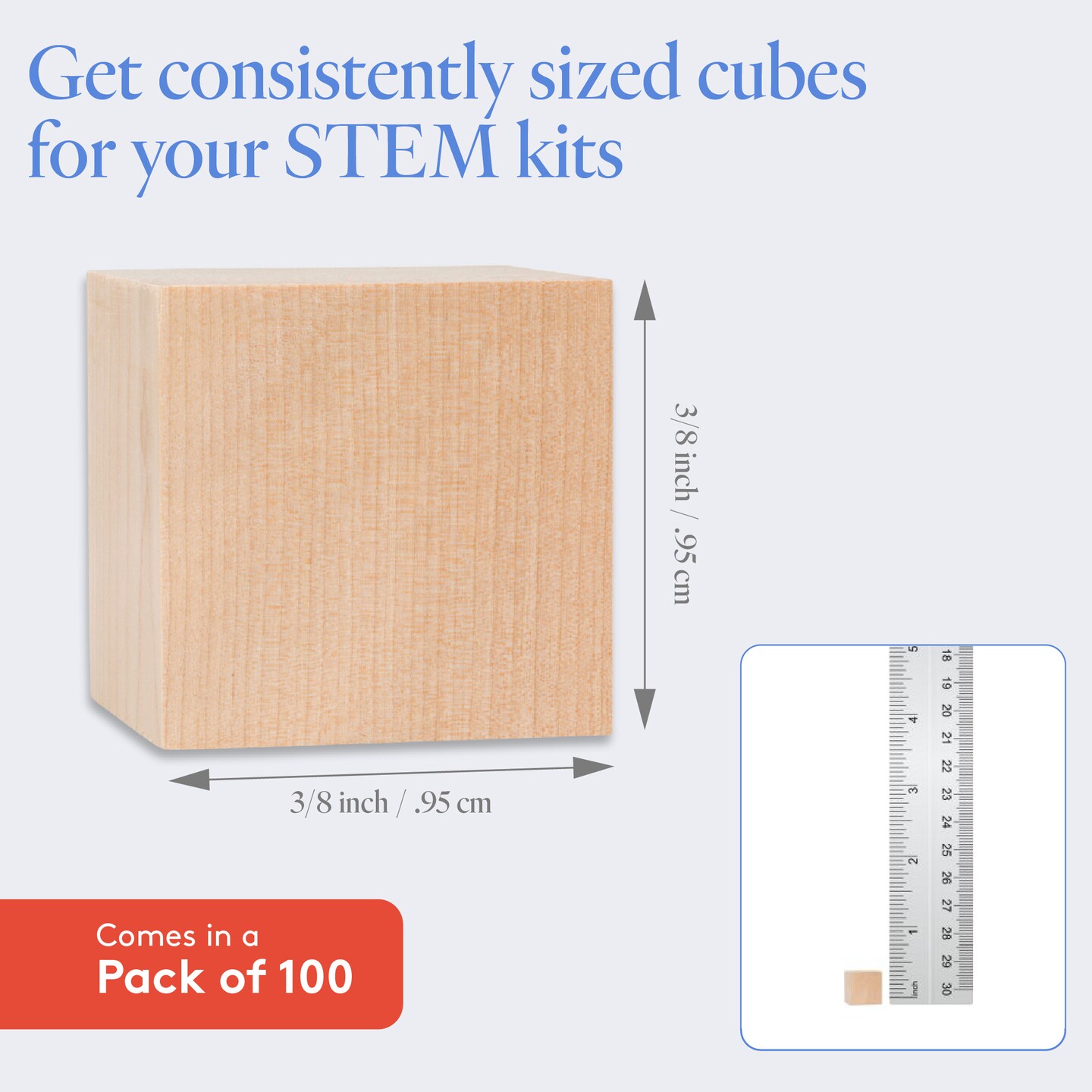 Wood Craft Cubes, Multiple Sizes, Small Blocks, Crafts &#x26; D&#xE9;cor | Woodpeckers