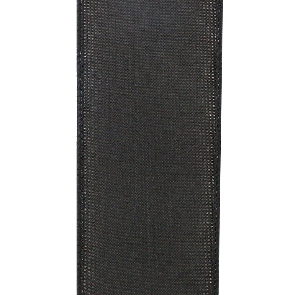 Every Day Linen Value Wired Edge Ribbon -- 2.5&#x22; x 10 yards -- Black Color