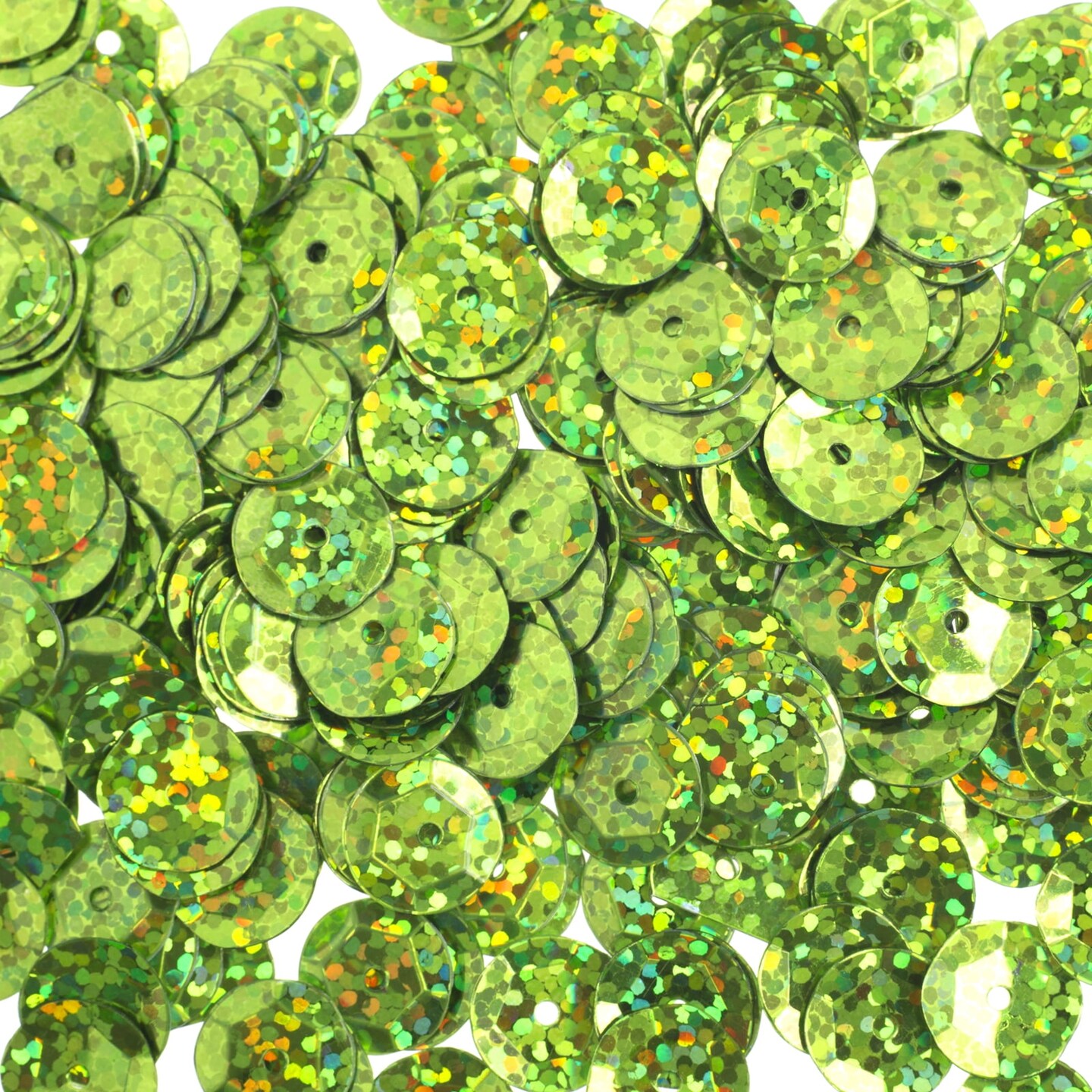 John Bead 10mm Flat Round Sequins Hologram, 450pcs