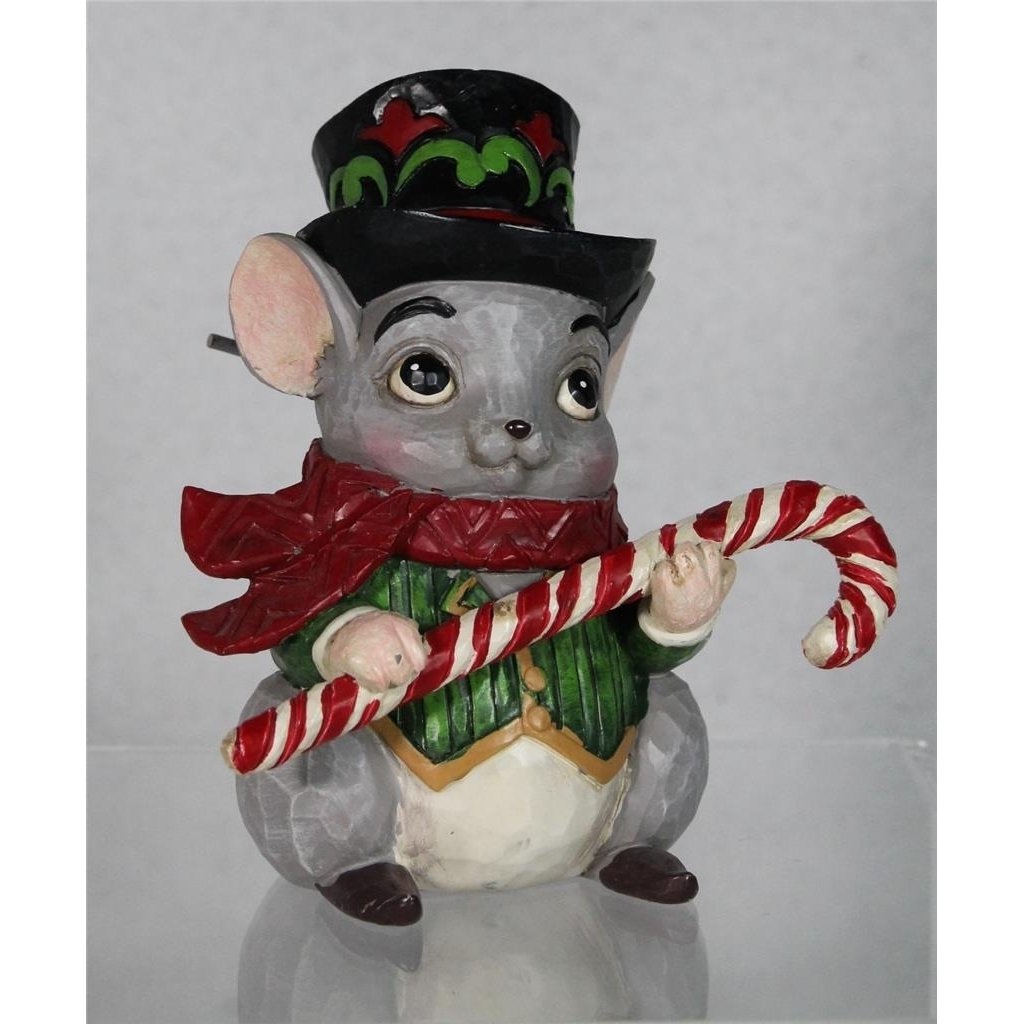 Jim Shore Heartwood Creek Christmas Mouse Mini- 2024 Figurine - Nib - 6015461