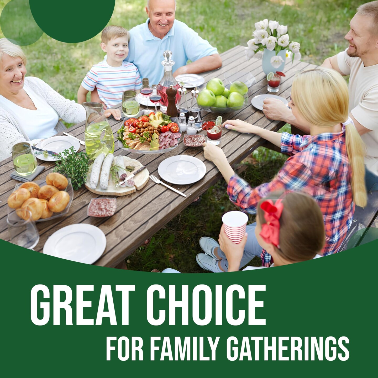 Exquisite Disposable Plastic Serving Bowls - for Parties, Salad Bar, Buffet, Candy - Bowl Set